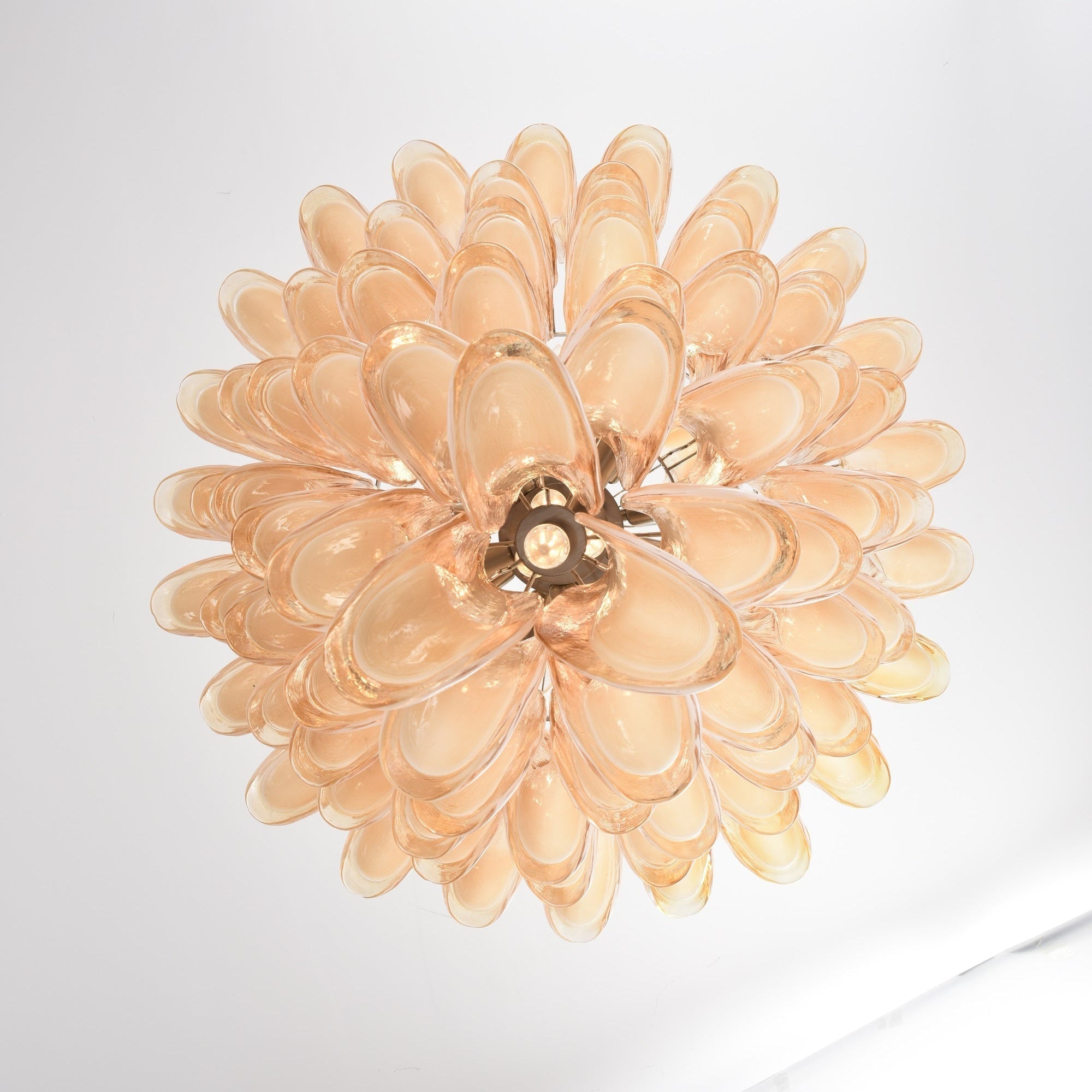 Aurora Lustre en Verre Ambre Luxe