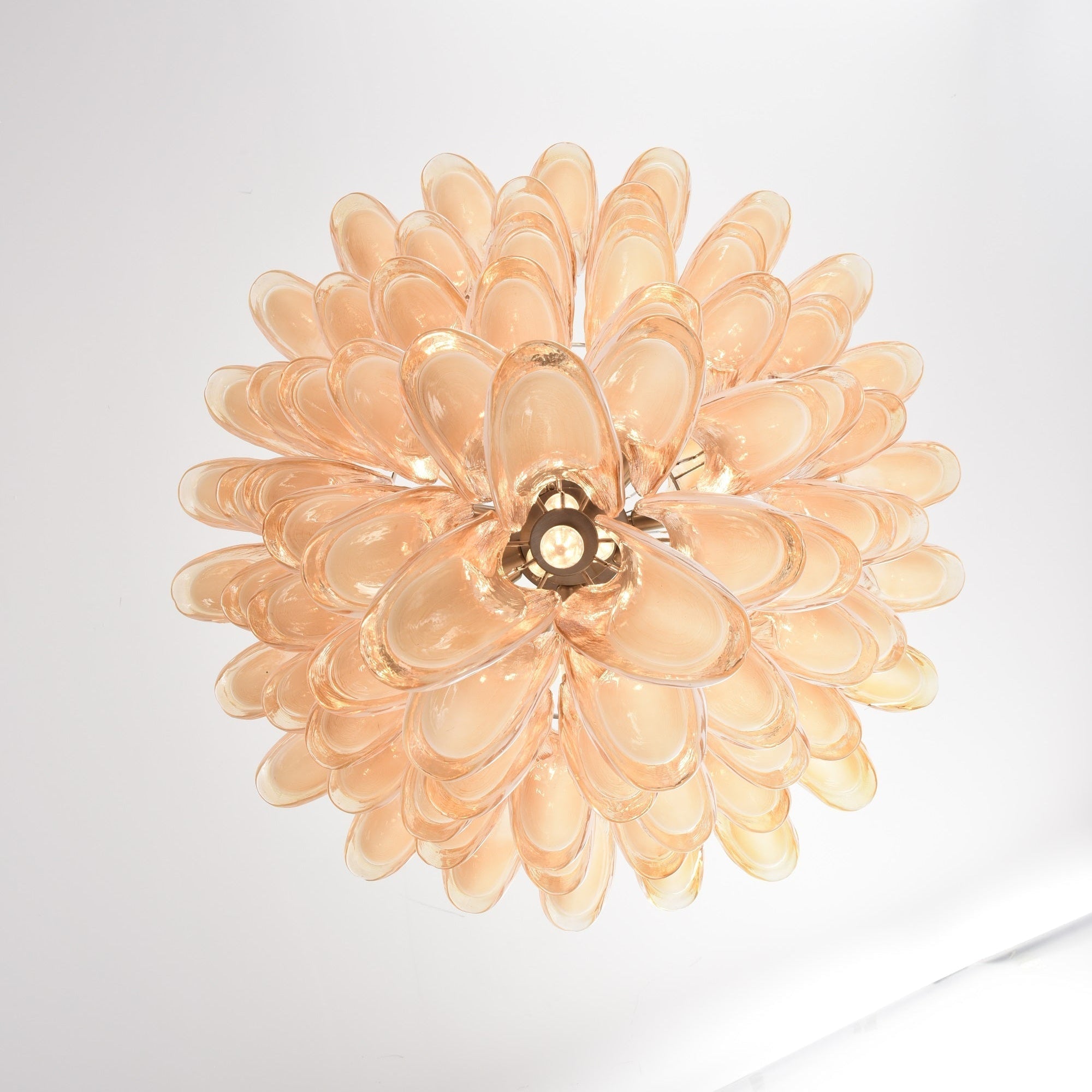 Aurora Lustre en Verre Ambre Luxe