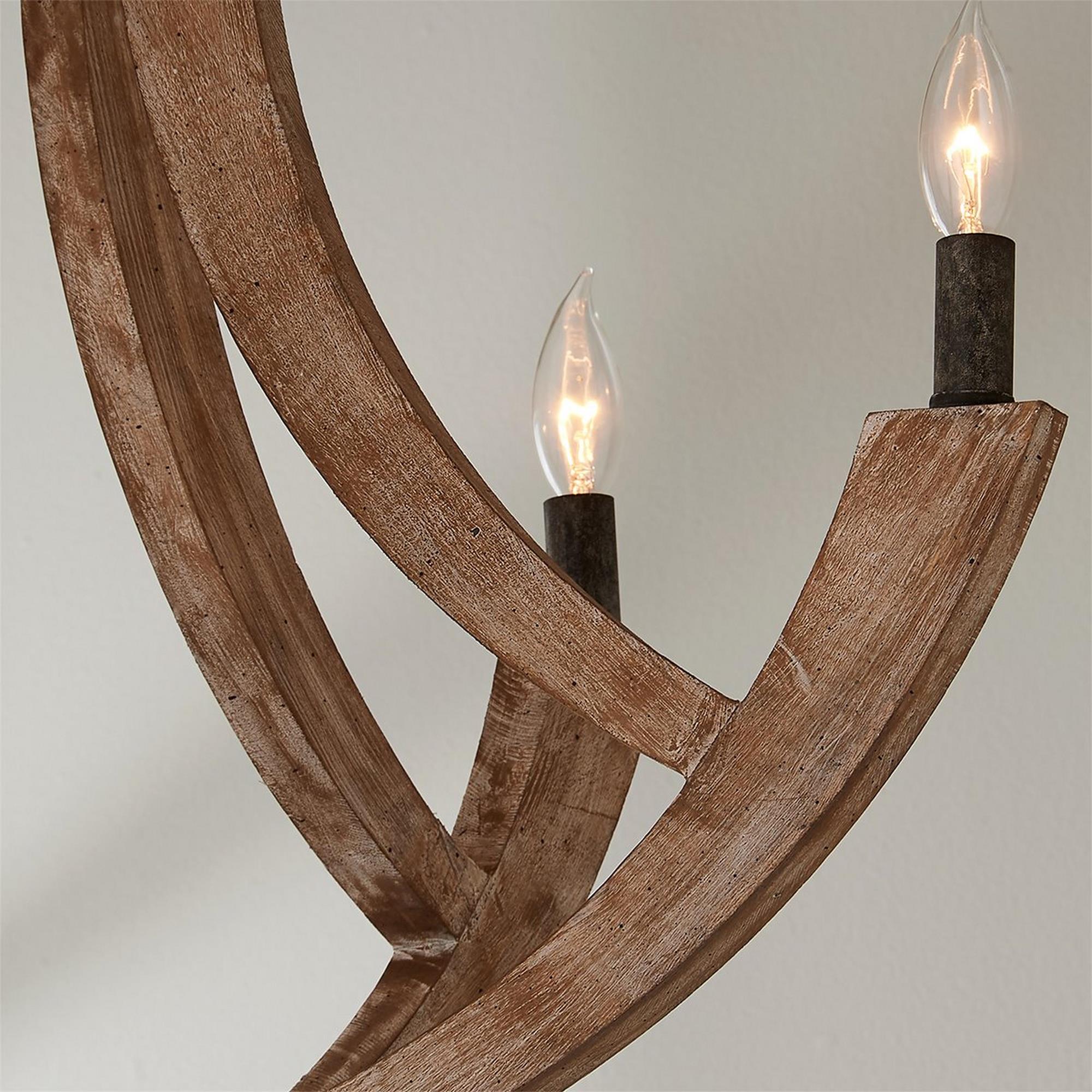 Eirikuvyi Suspension en Métal et Bois Lanterne Créativité Vintage