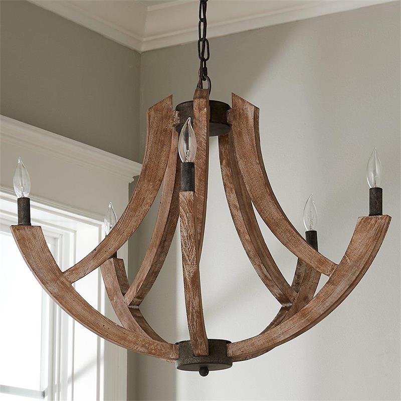 Eirikuvyi Suspension en Métal et Bois Lanterne Créativité Vintage