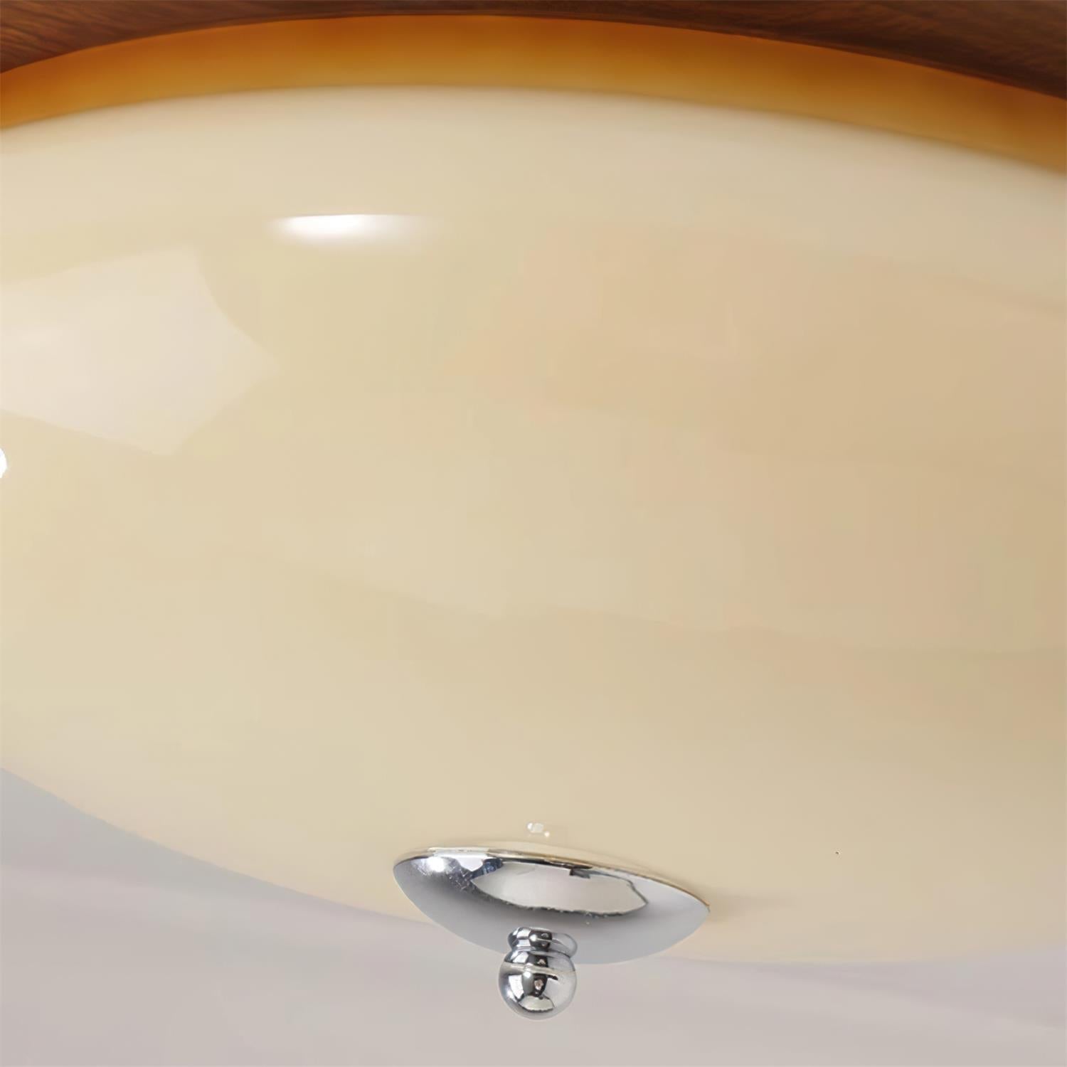 Povio Lampe Plafonnier Semi-Encastrée en Verre