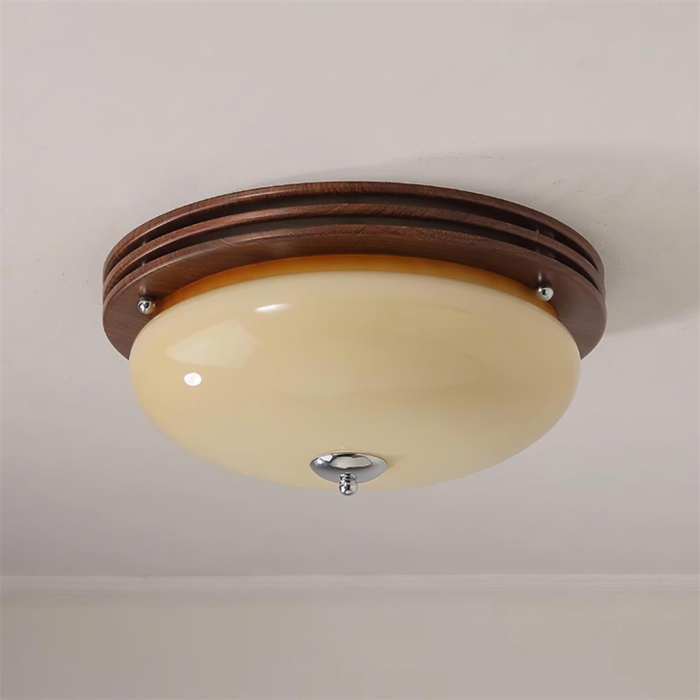 Povio Lampe Plafonnier Semi-Encastrée en Verre