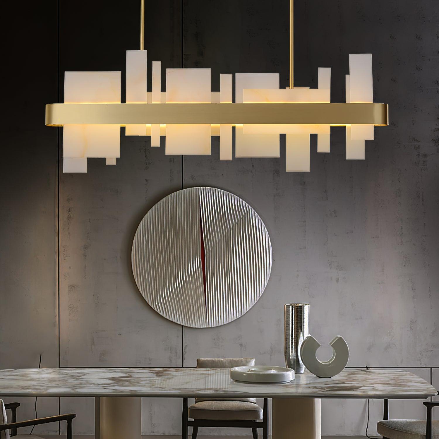 Lustra Lustre en Cuivre Acrylique Salle à Manger