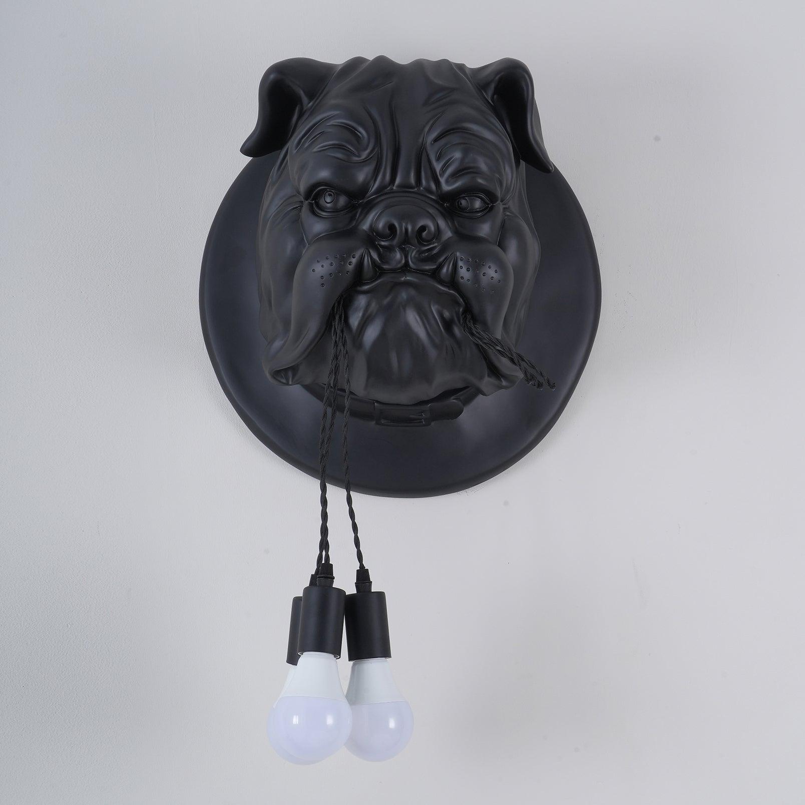 Lustra Applique Murale Sculpture Bulldog Fantaisiste