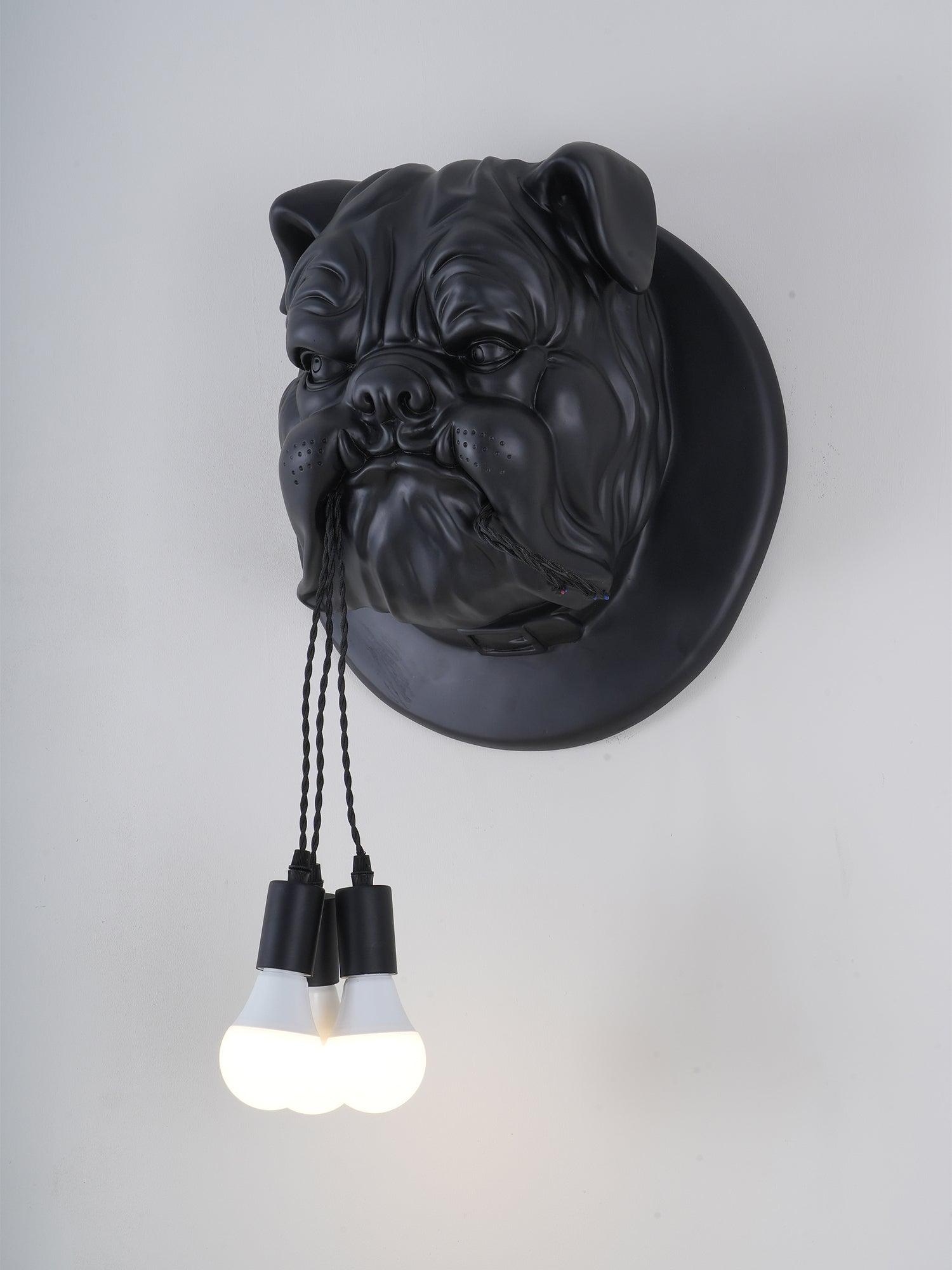 Lustra Applique Murale Sculpture Bulldog Fantaisiste