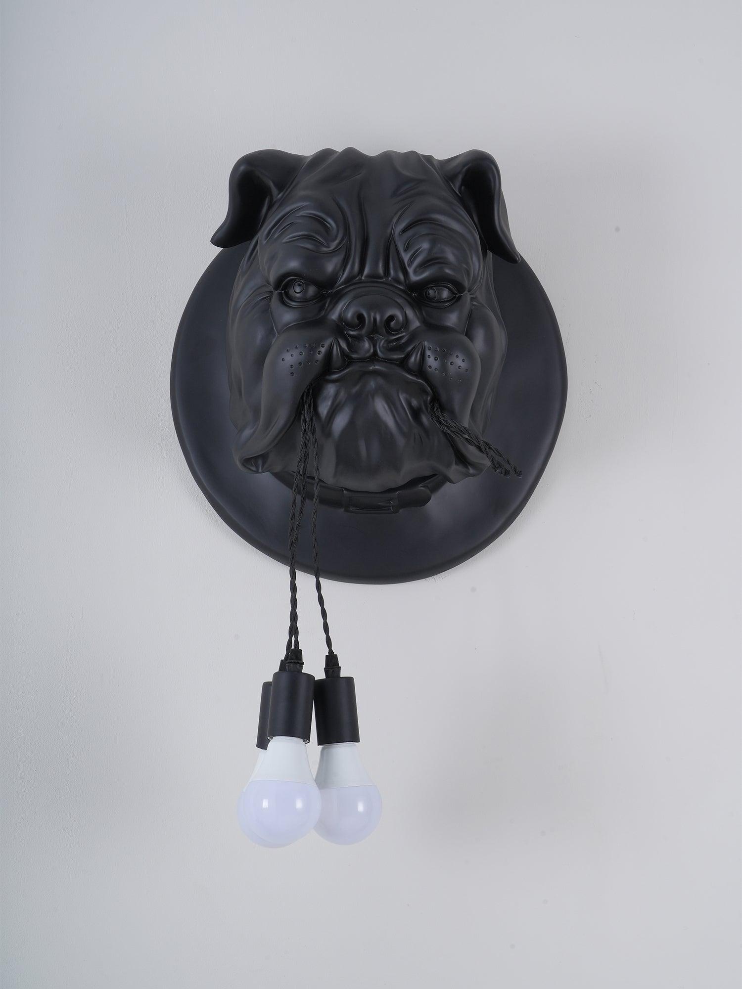 Lustra Applique Murale Sculpture Bulldog Fantaisiste