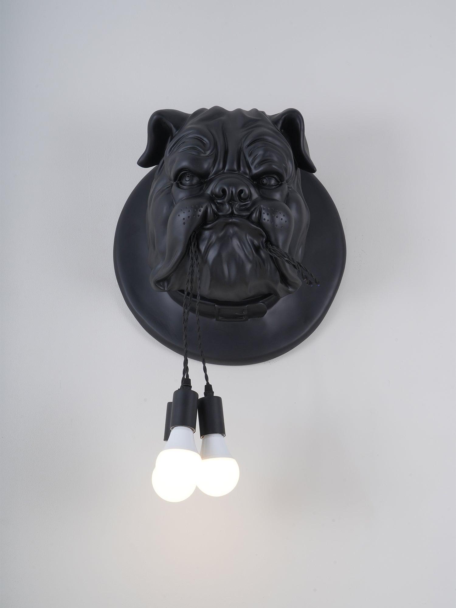 Lustra Applique Murale Sculpture Bulldog Fantaisiste