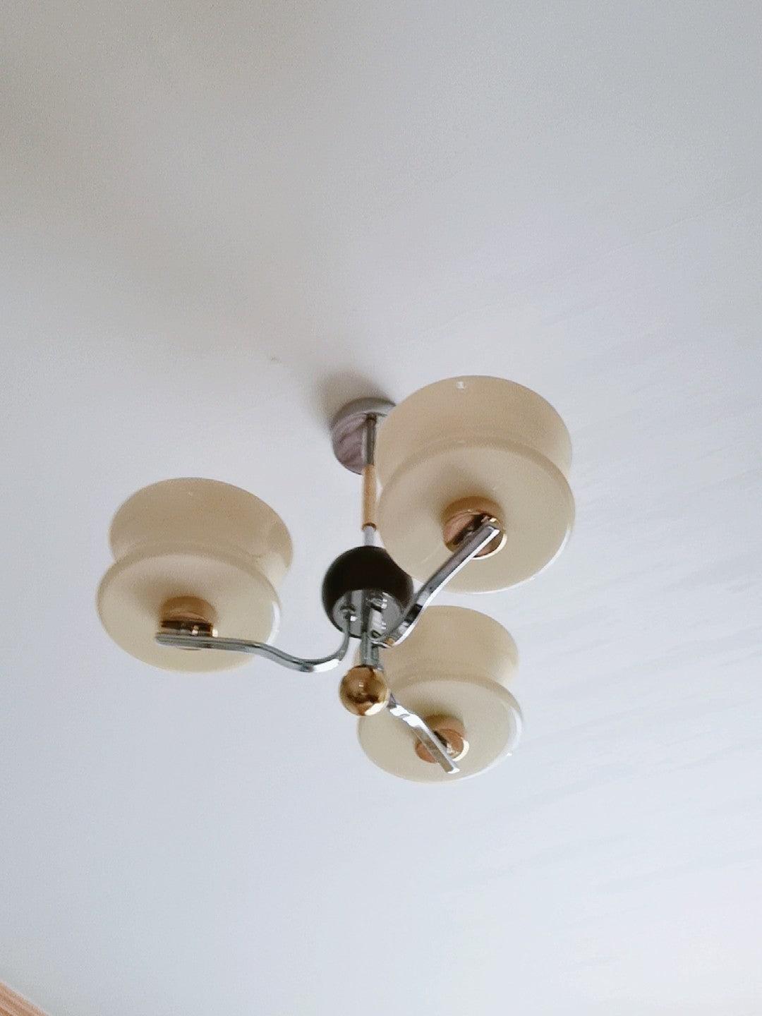 Celeste Lustre Élégant en Verre