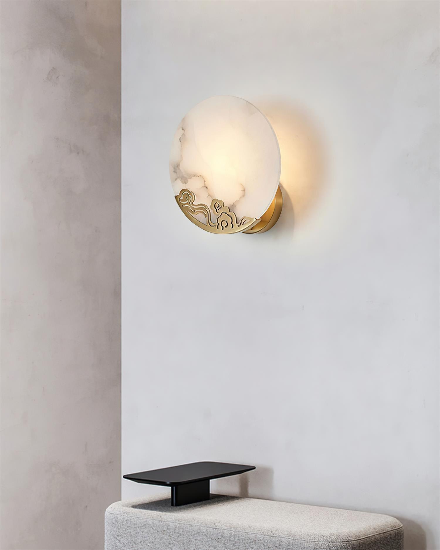 Eterna Lampe Murale Albâtre