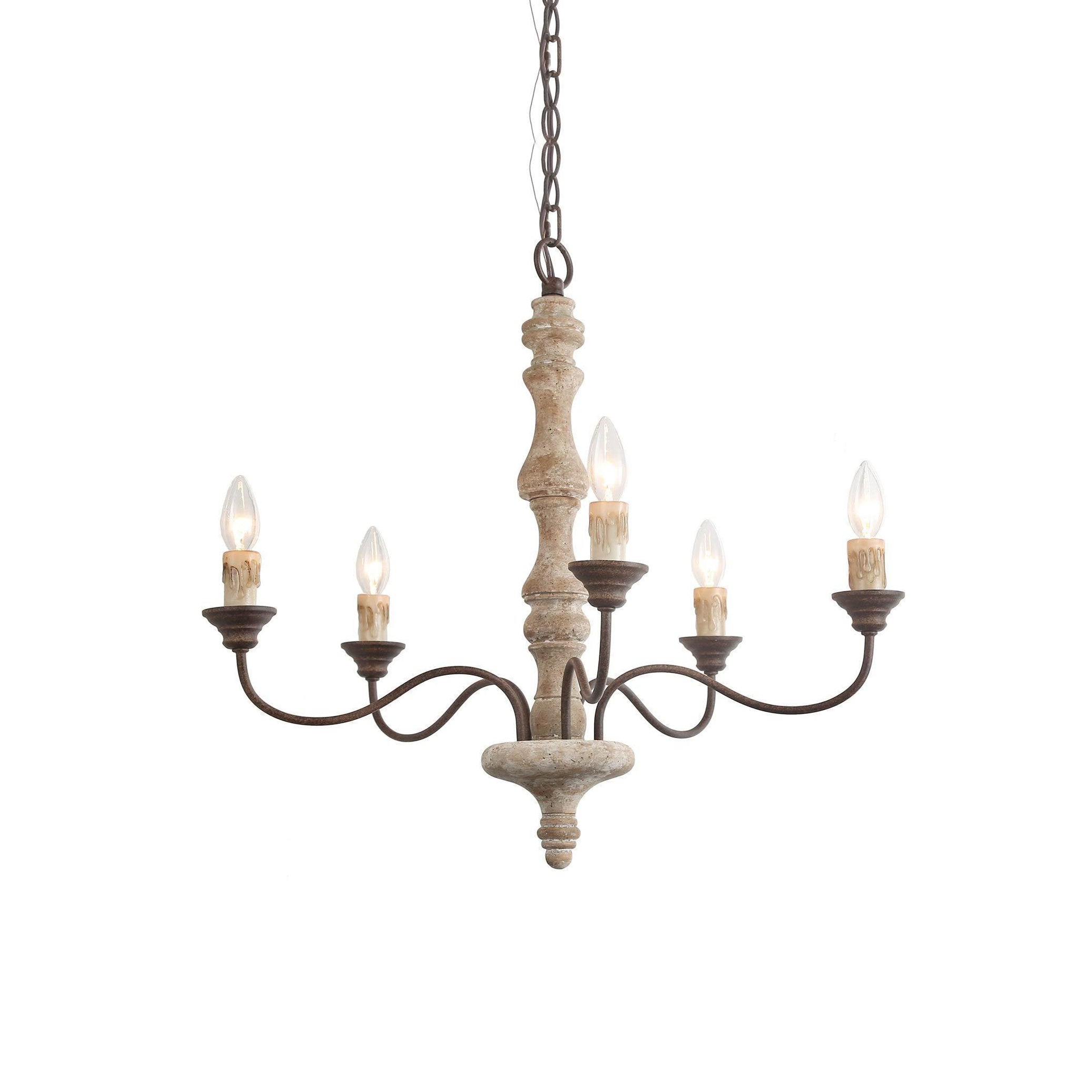 Fljotuvyi Lustre en Bois et Métal Créativité Individuelle