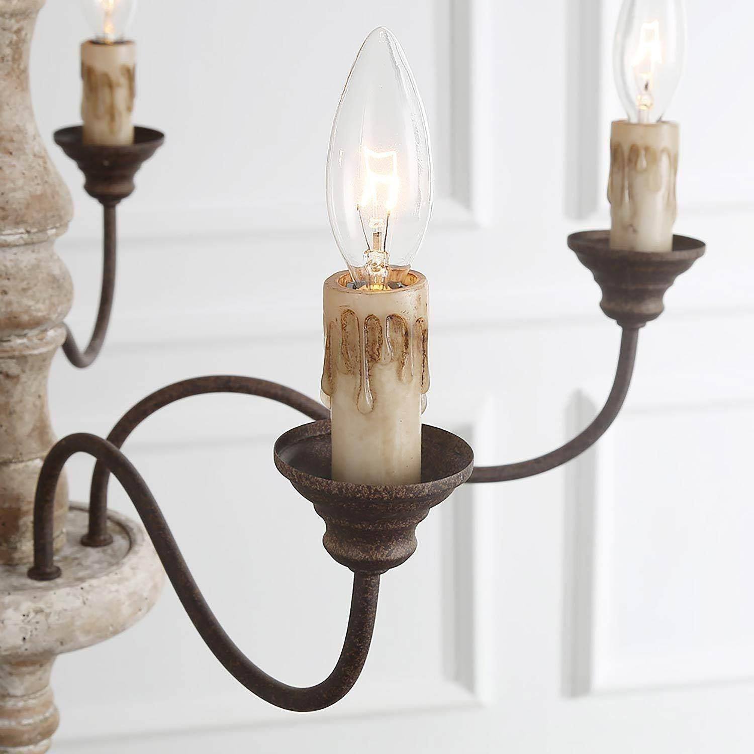 Fljotuvyi Lustre en Bois et Métal Créativité Individuelle