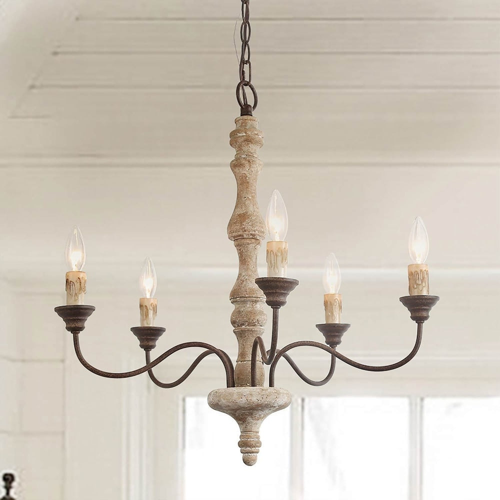 Fljotuvyi Lustre en Bois et Métal Créativité Individuelle