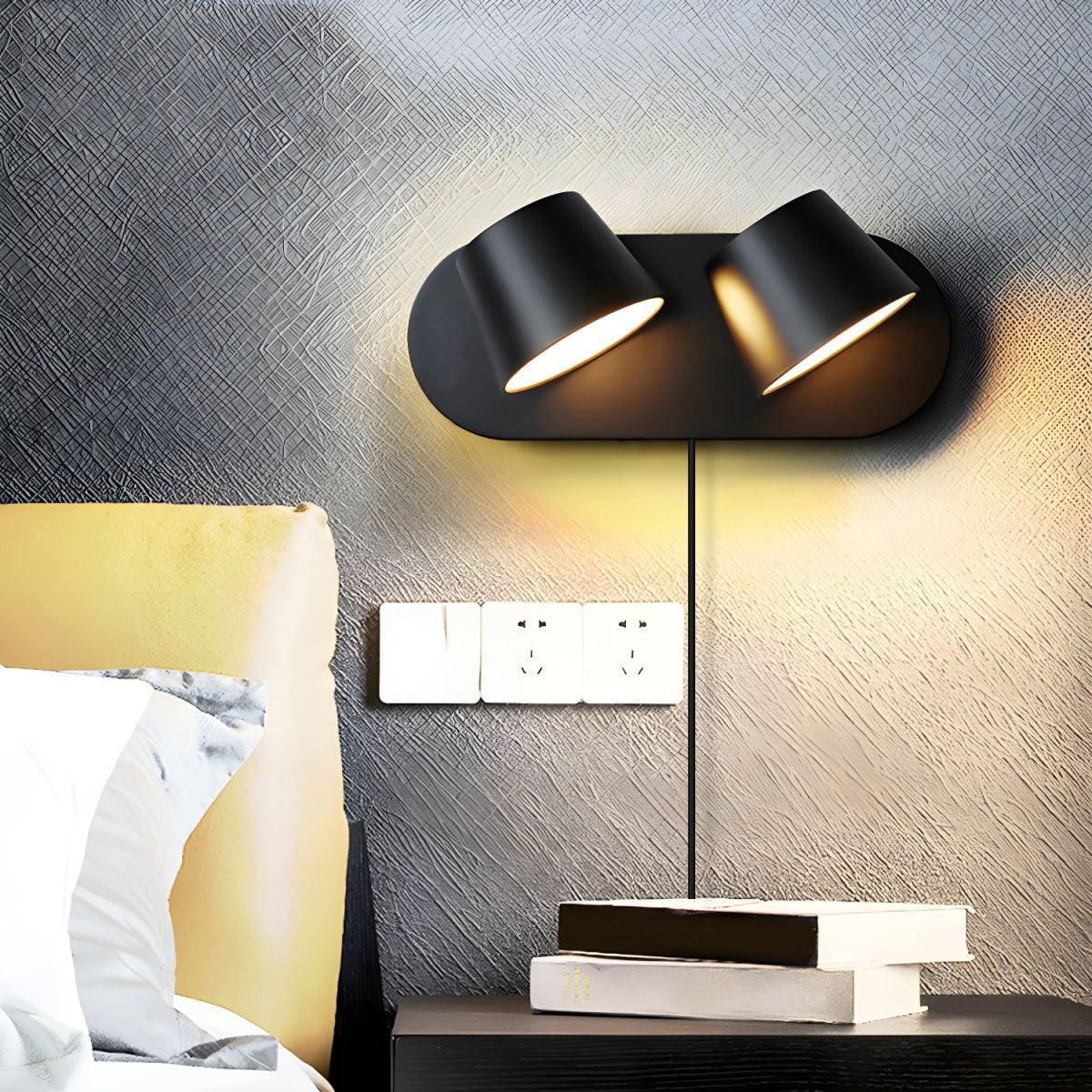 Aurlaeir Applique Murale Plug-in Ajustable