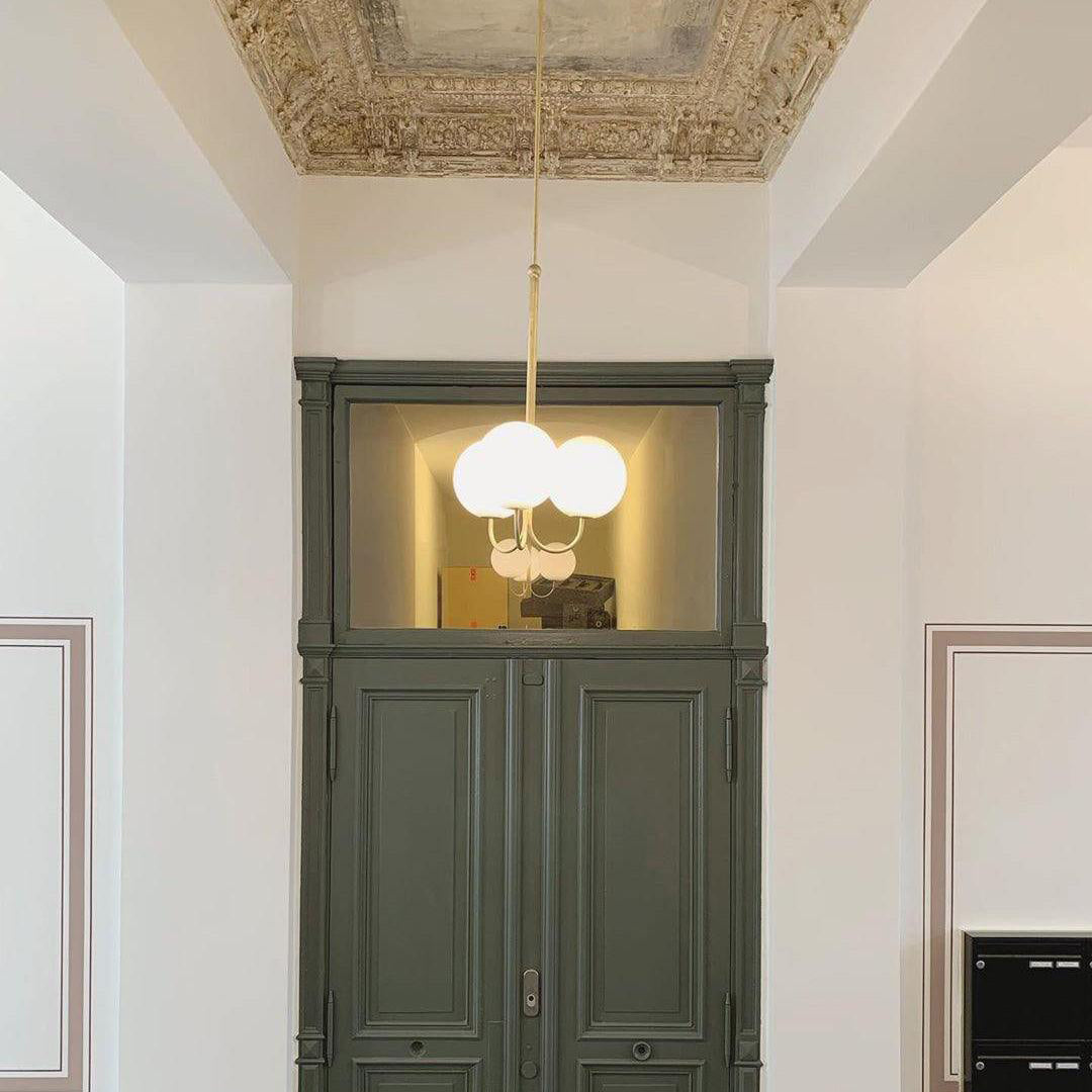 Mirelent Suspension Élégante en Métal et Verre