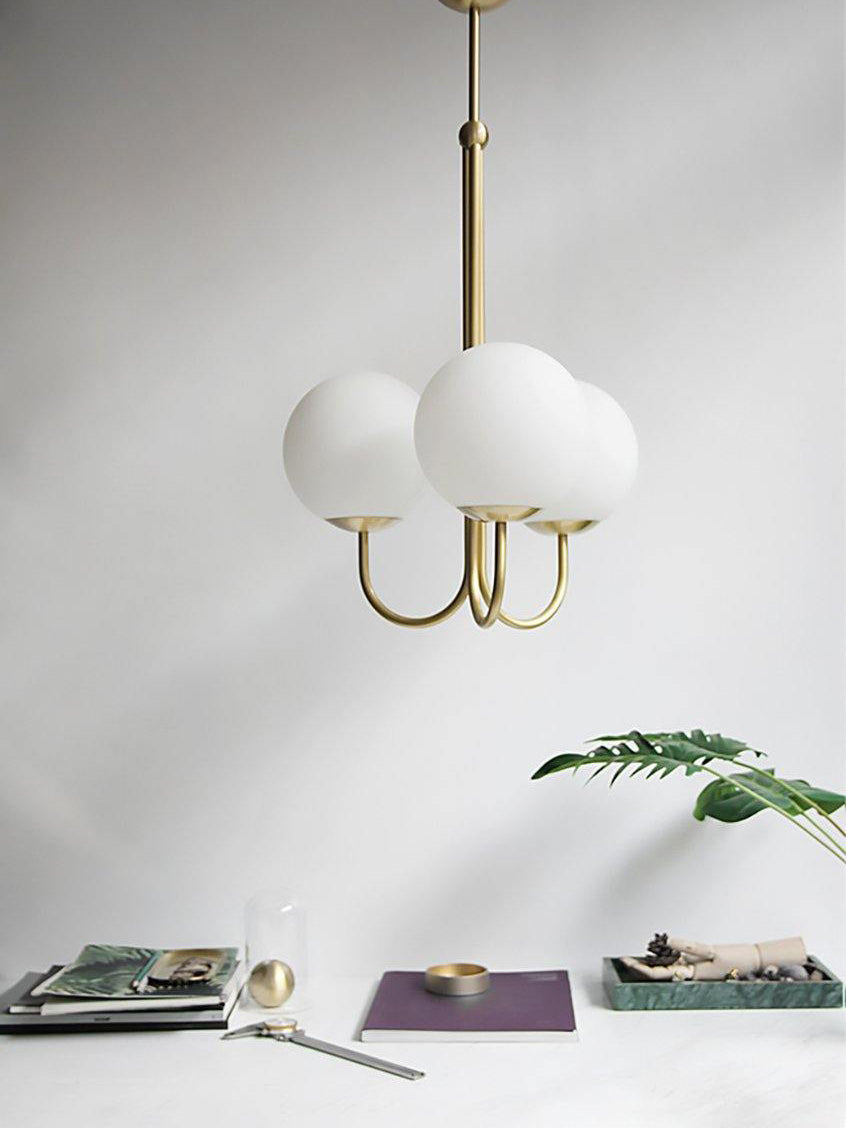 Mirelent Suspension Élégante en Métal et Verre