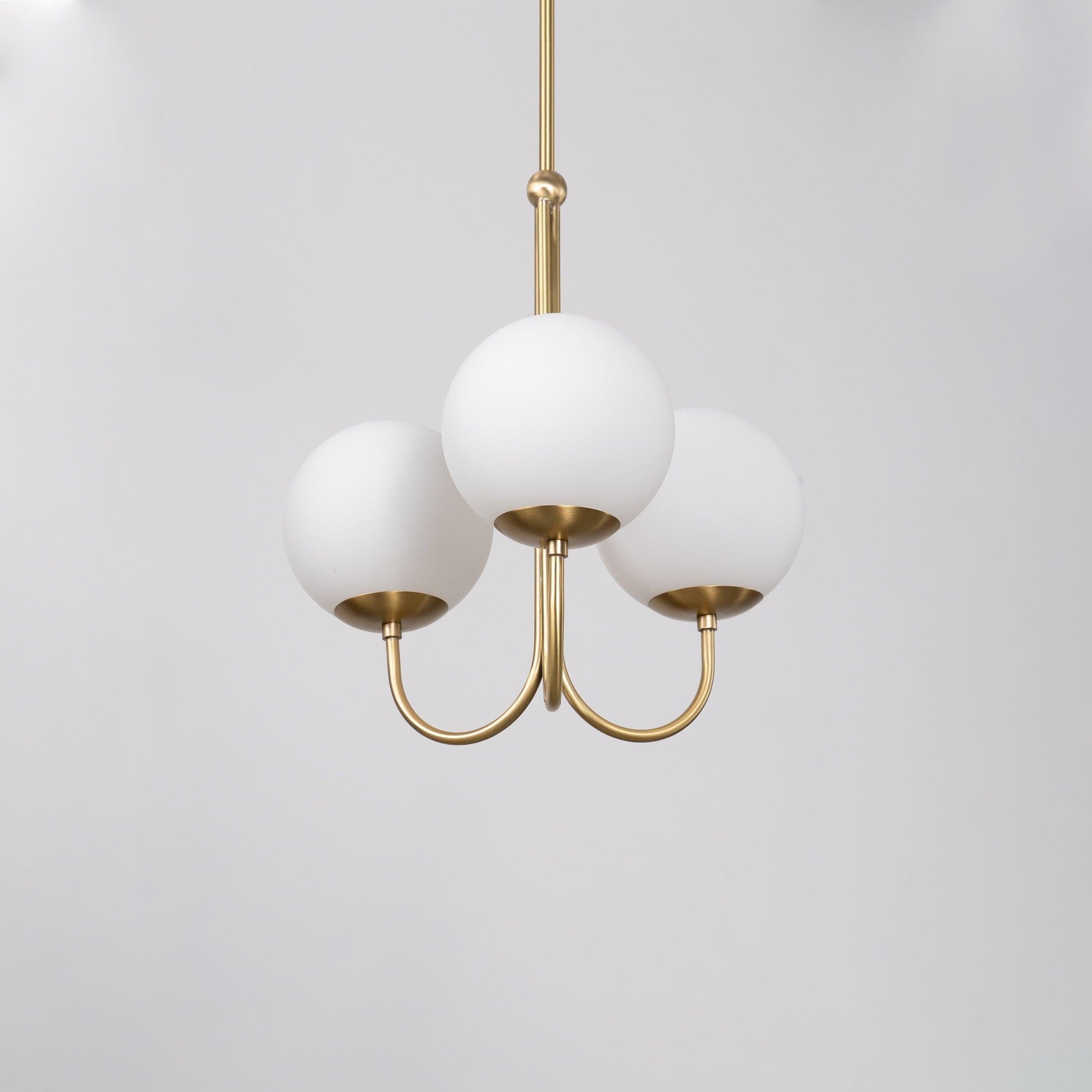 Mirelent Suspension Élégante en Métal et Verre