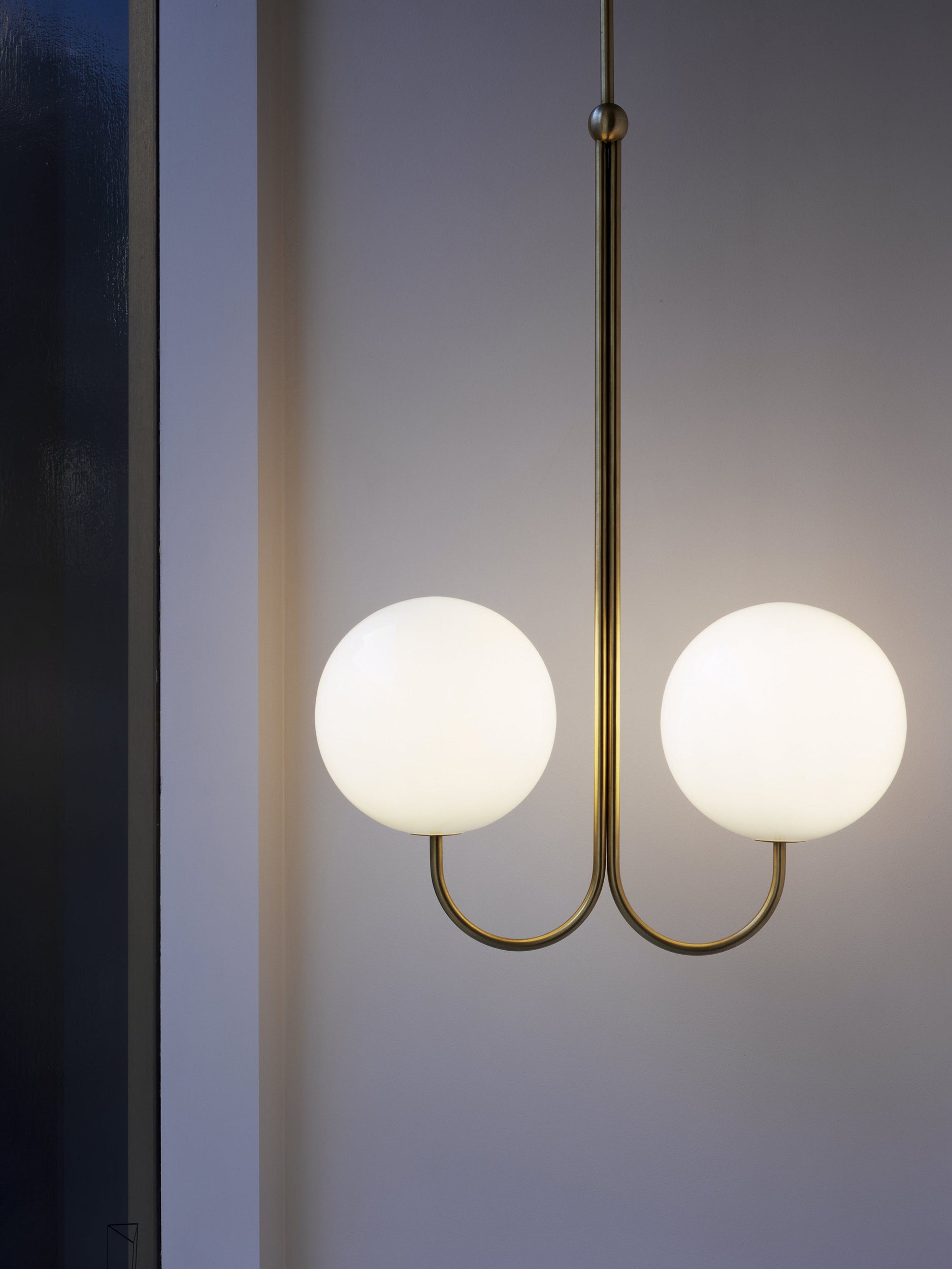 Mirelent Suspension Élégante en Métal et Verre