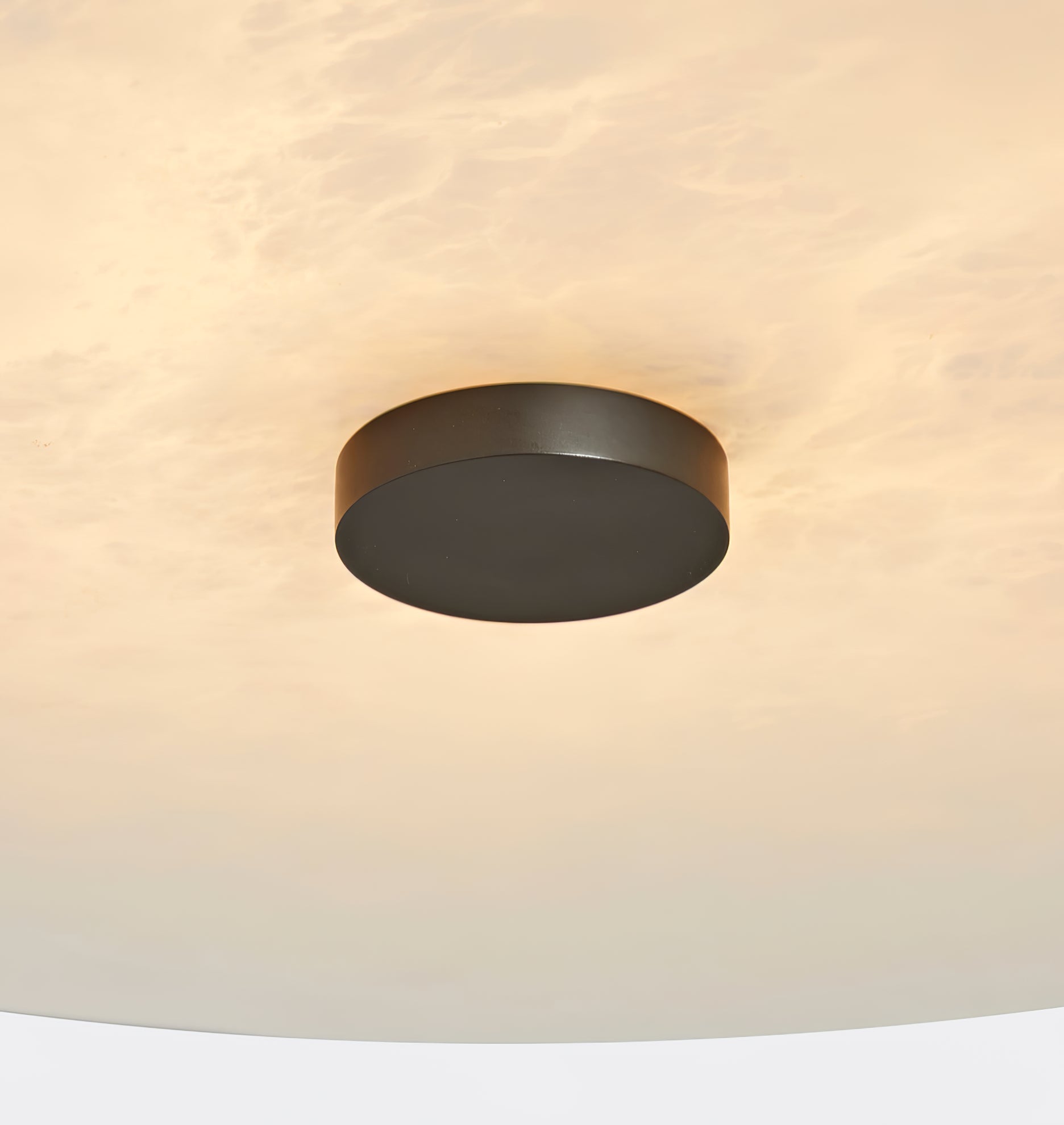 Jarnbruvyn Lampe de Plafond en Métal Laiton et Albâtre Moderne