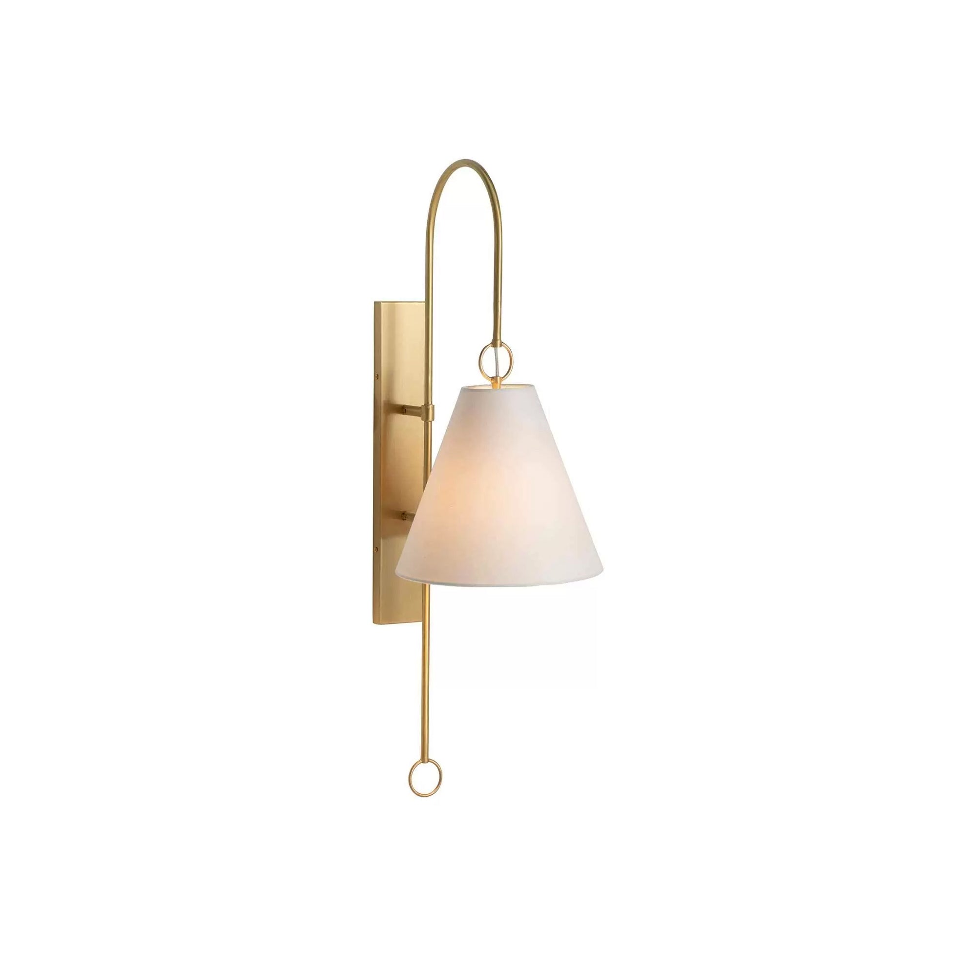 Ildvuvyi Applique Murale en Métal et Tissu Laiton Premium Moderne