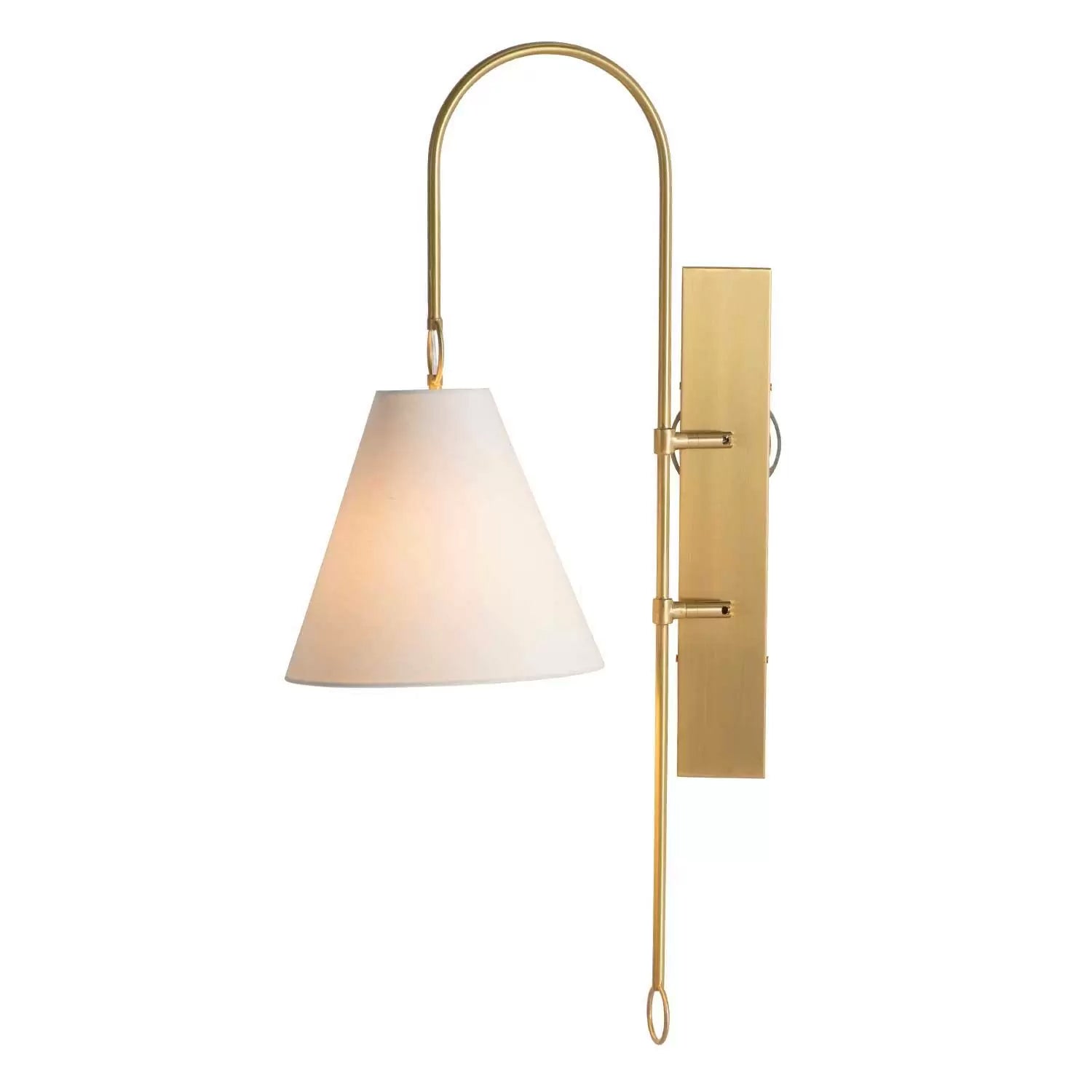 Ildvuvyi Applique Murale en Métal et Tissu Laiton Premium Moderne