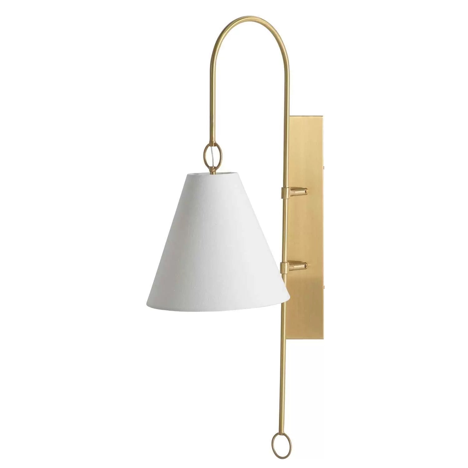Ildvuvyi Applique Murale en Métal et Tissu Laiton Premium Moderne
