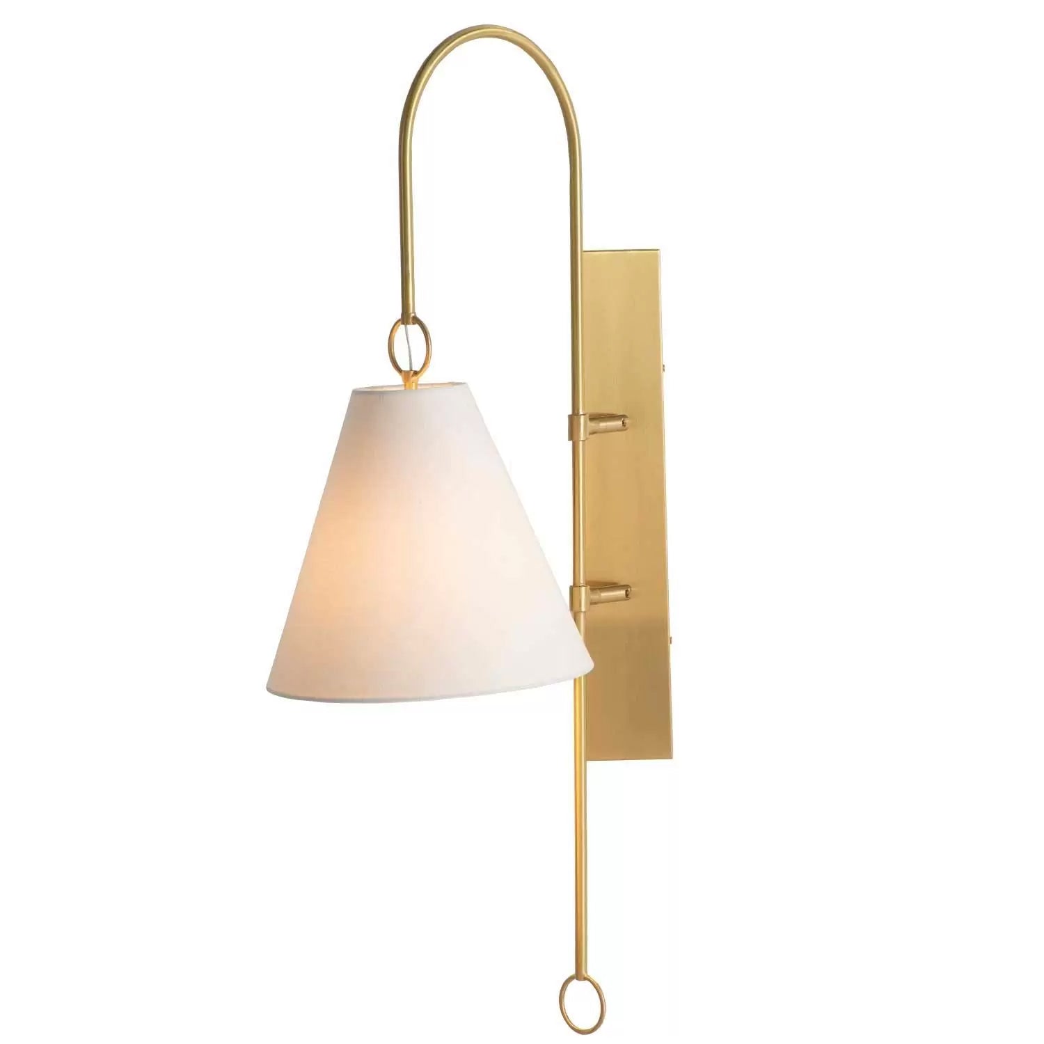 Ildvuvyi Applique Murale en Métal et Tissu Laiton Premium Moderne