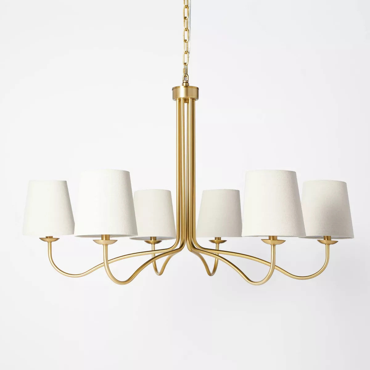 Kvennuvyn Lustre en Métal et Tissu Moderne Minimaliste