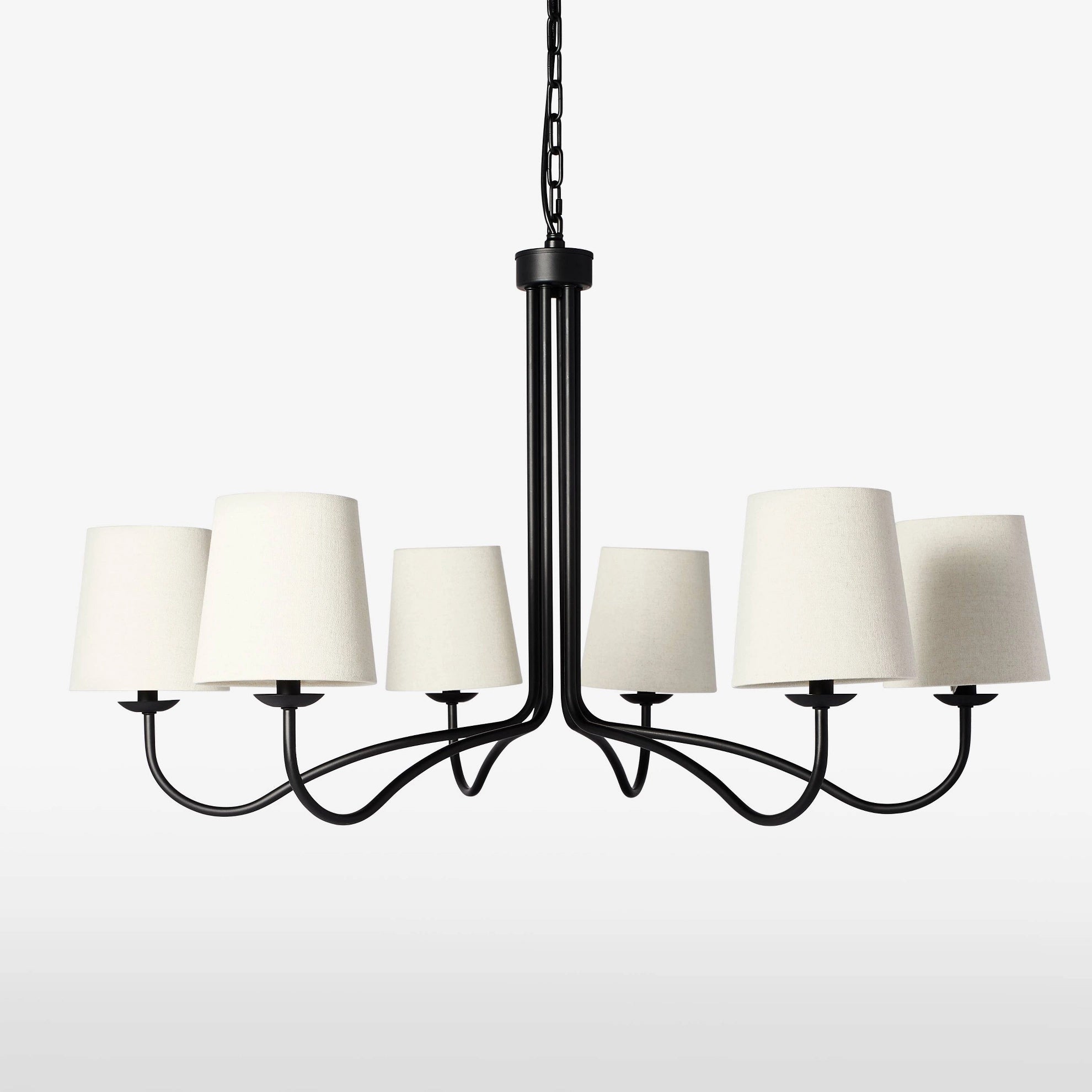 Kvennuvyn Lustre en Métal et Tissu Moderne Minimaliste