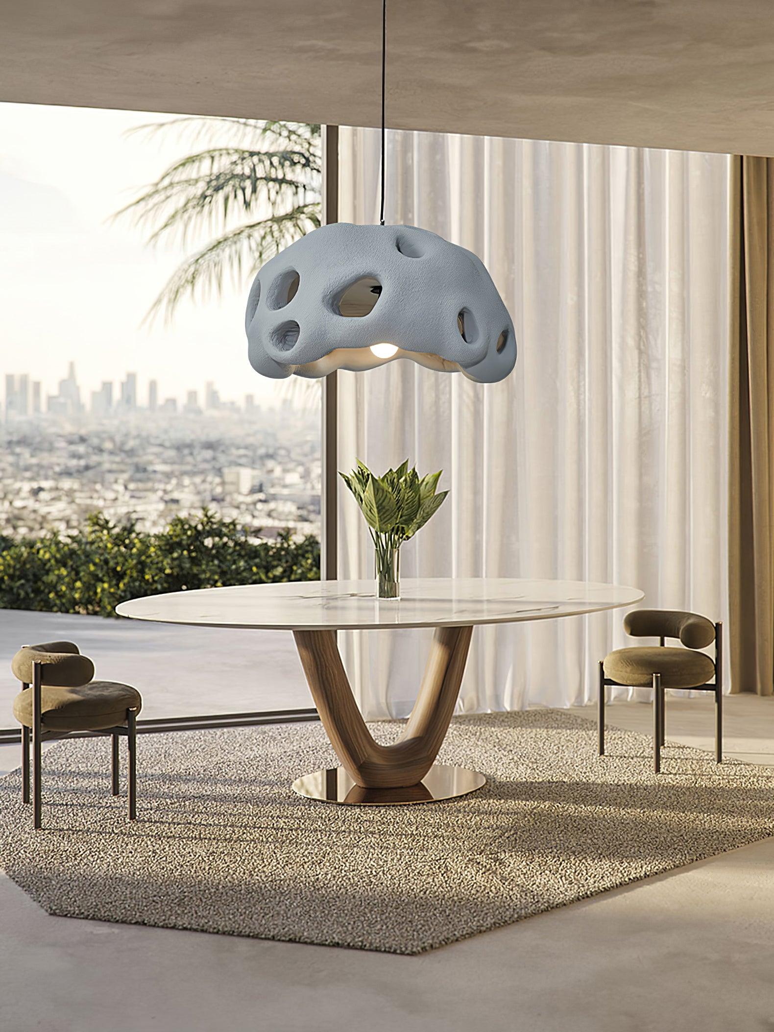 Lustra Suspension Résine Blanche pour Salon