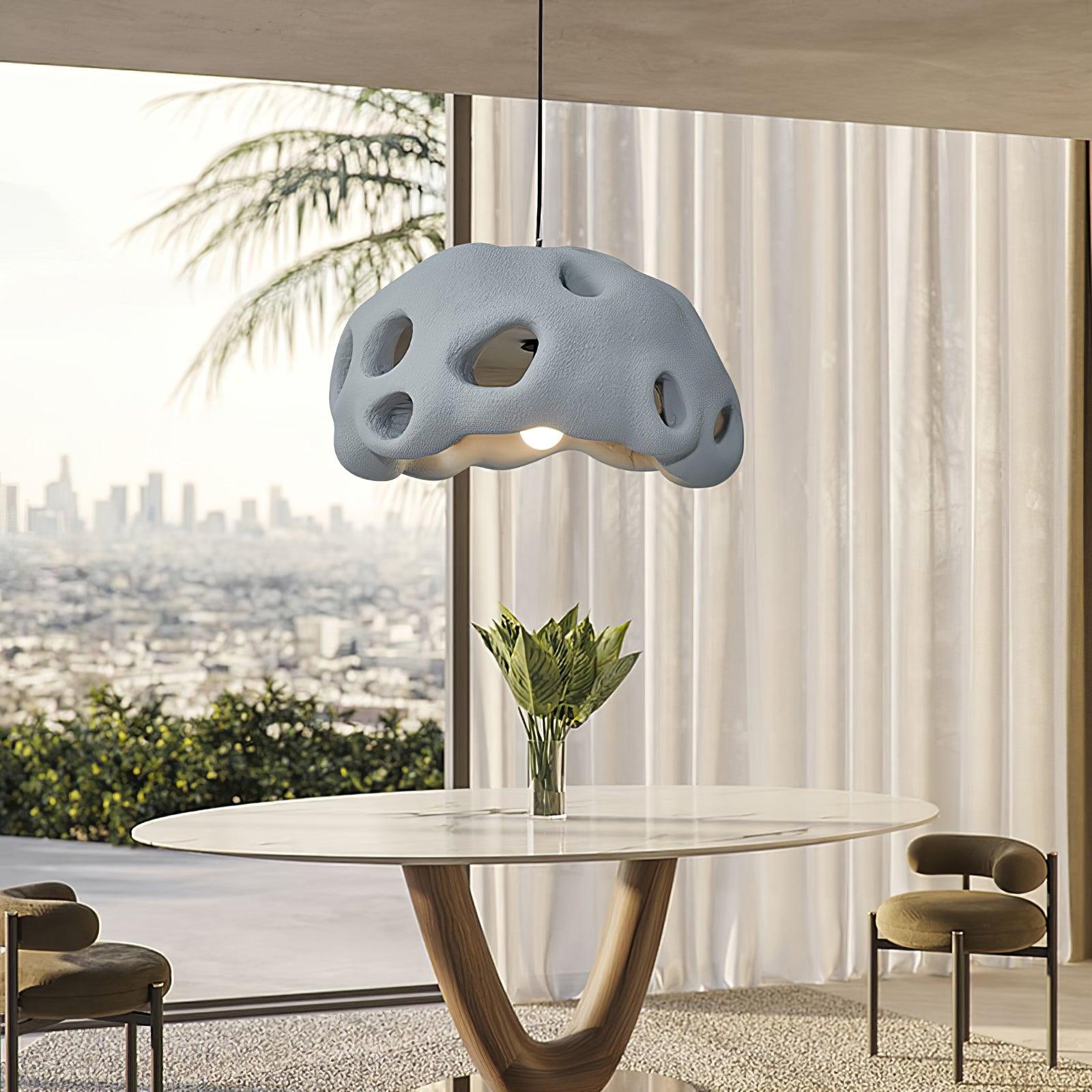 Lustra Suspension Résine Blanche pour Salon