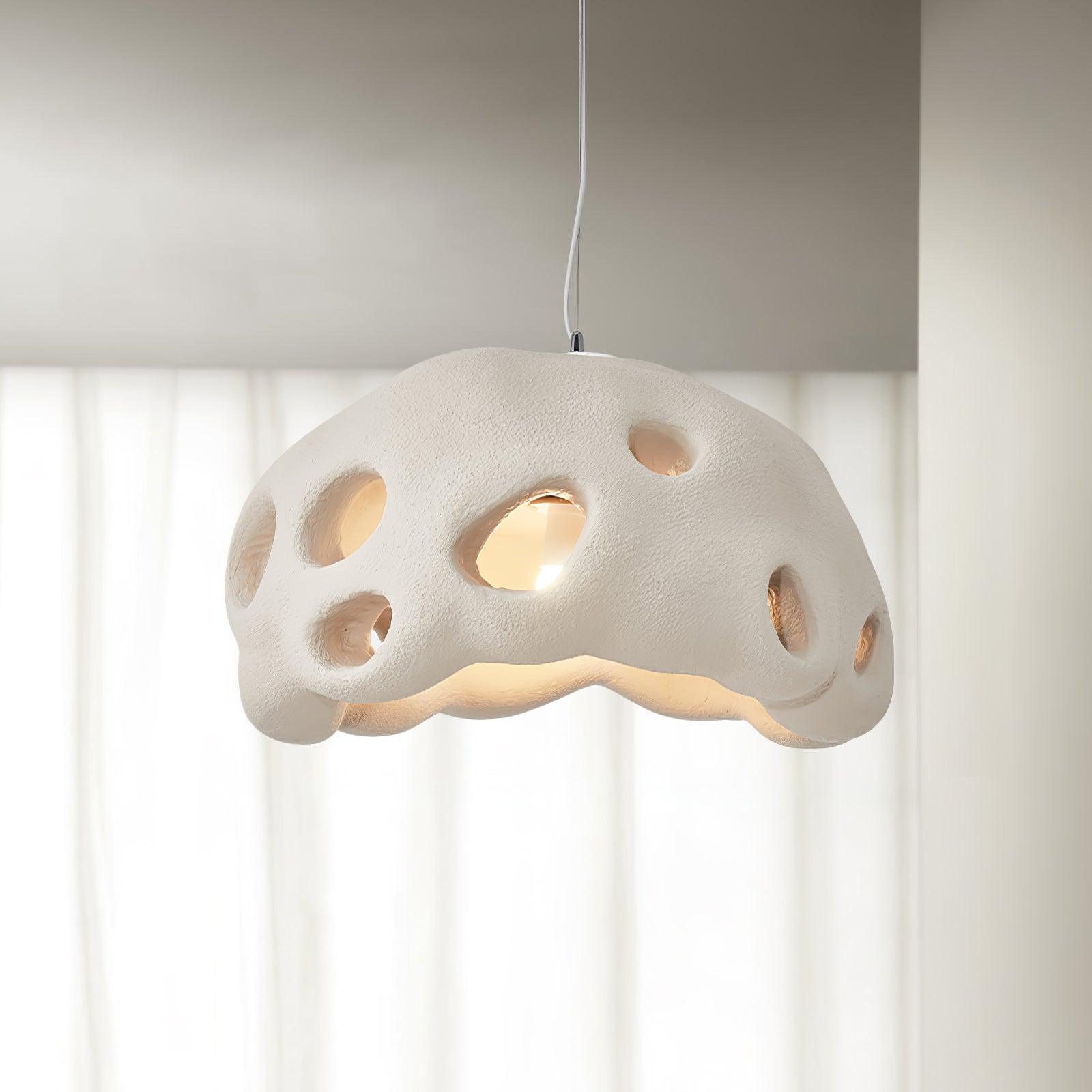 Lustra Suspension Résine Blanche pour Salon
