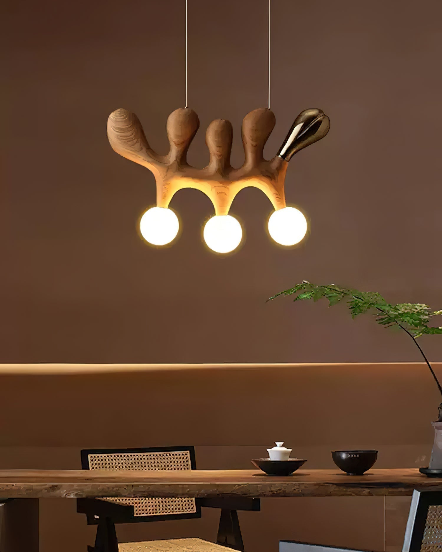 Sprout Suspension Contemporaine en Bois