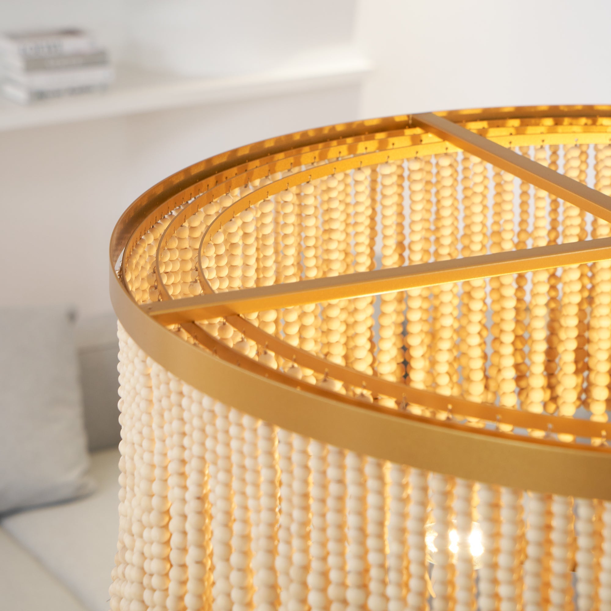 Ljomuvyn Lustre Postmoderne De Luxe En Bois Et Métal