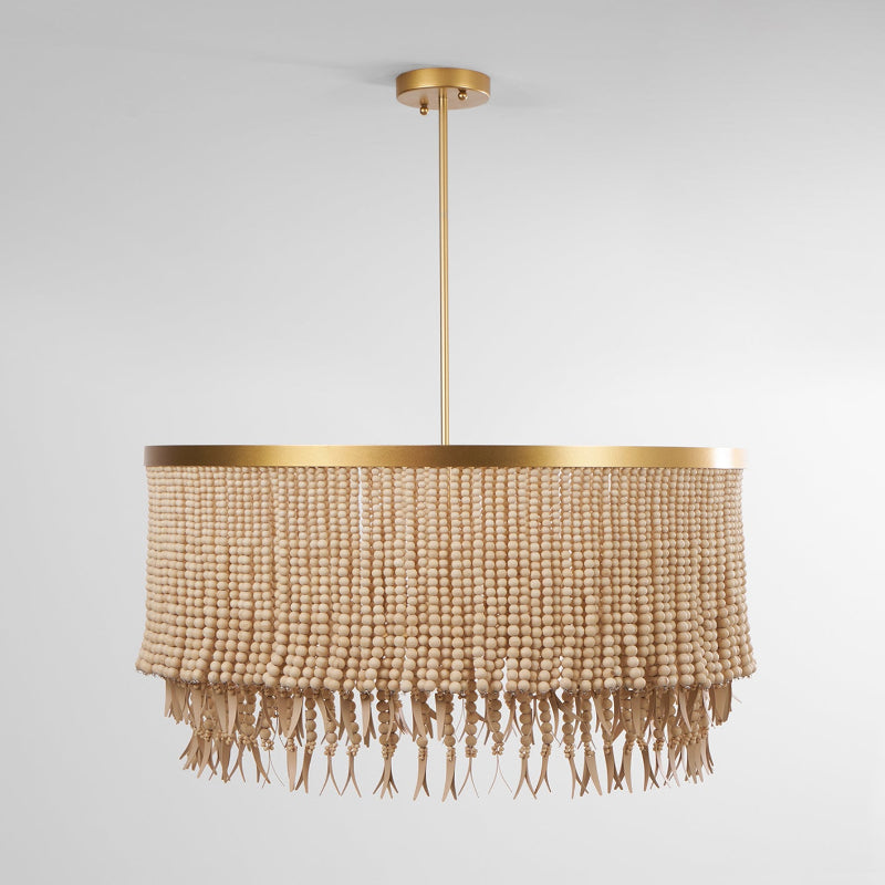 Ljomuvyn Lustre Postmoderne De Luxe En Bois Et Métal