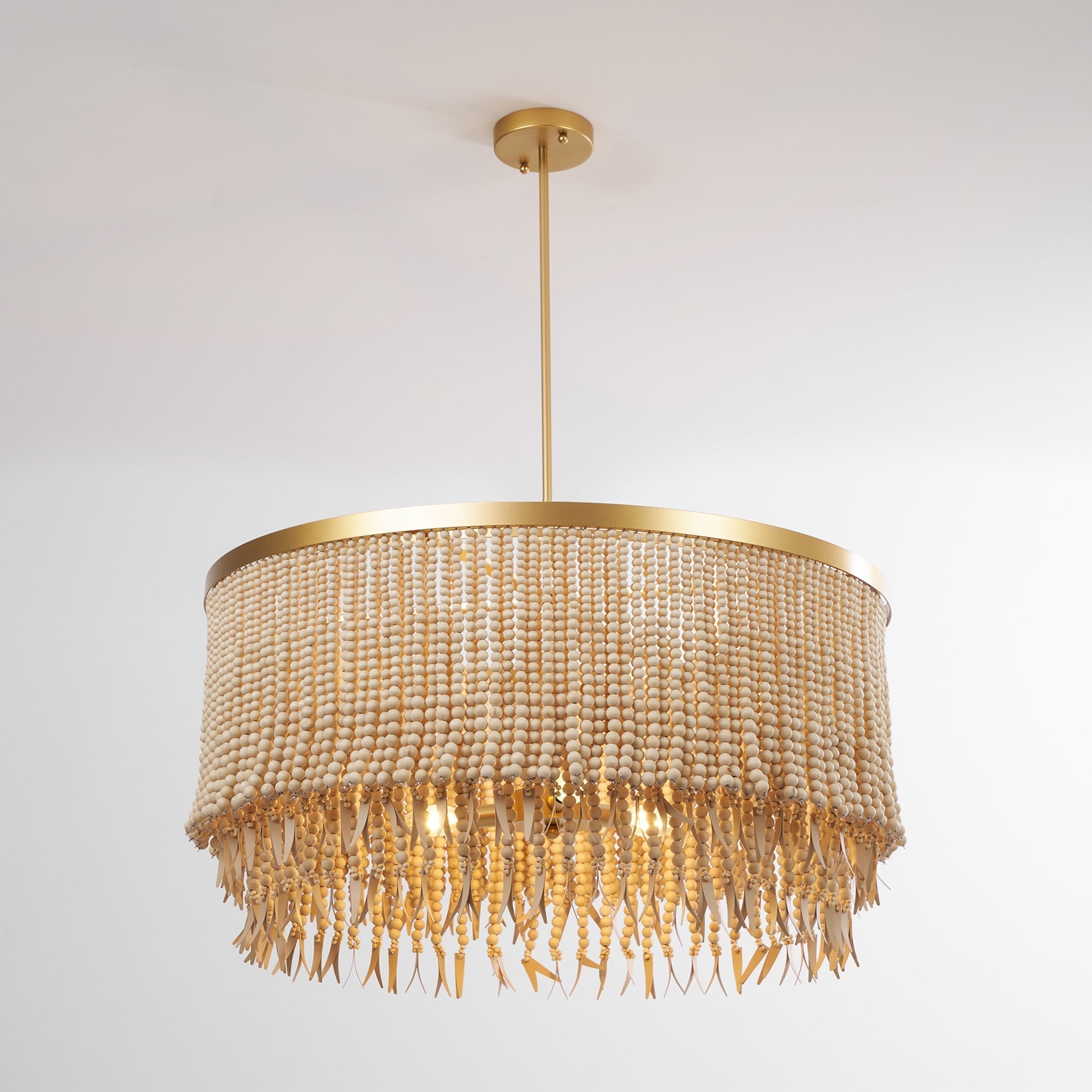Ljomuvyn Lustre Postmoderne De Luxe En Bois Et Métal