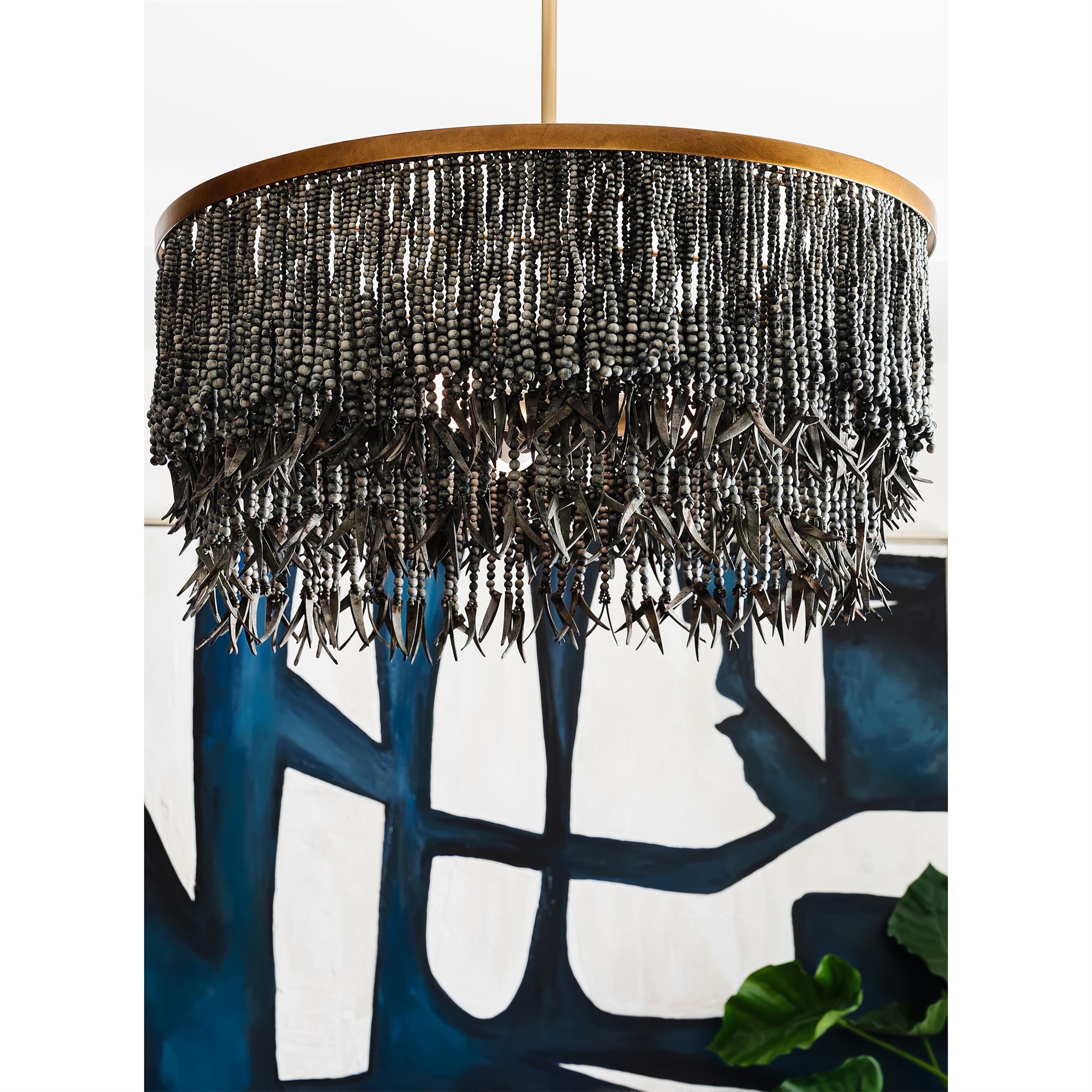Ljomuvyn Lustre Postmoderne De Luxe En Bois Et Métal