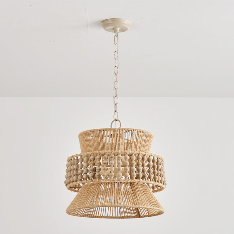 Kvennuvyi Lampe à Suspension En Métal Brun Naturel Antigua