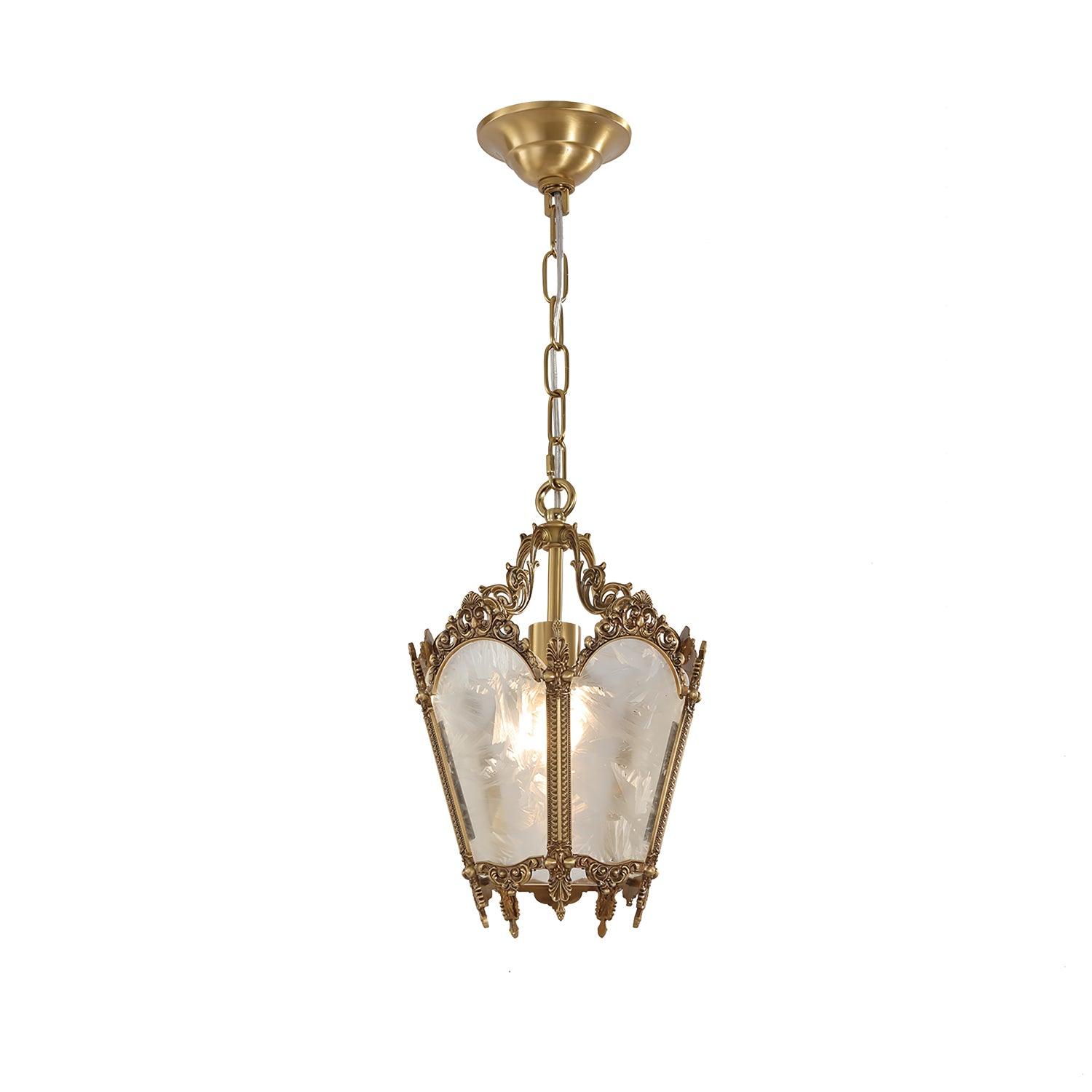Lustra Suspension Laiton Empire Antique Élégante