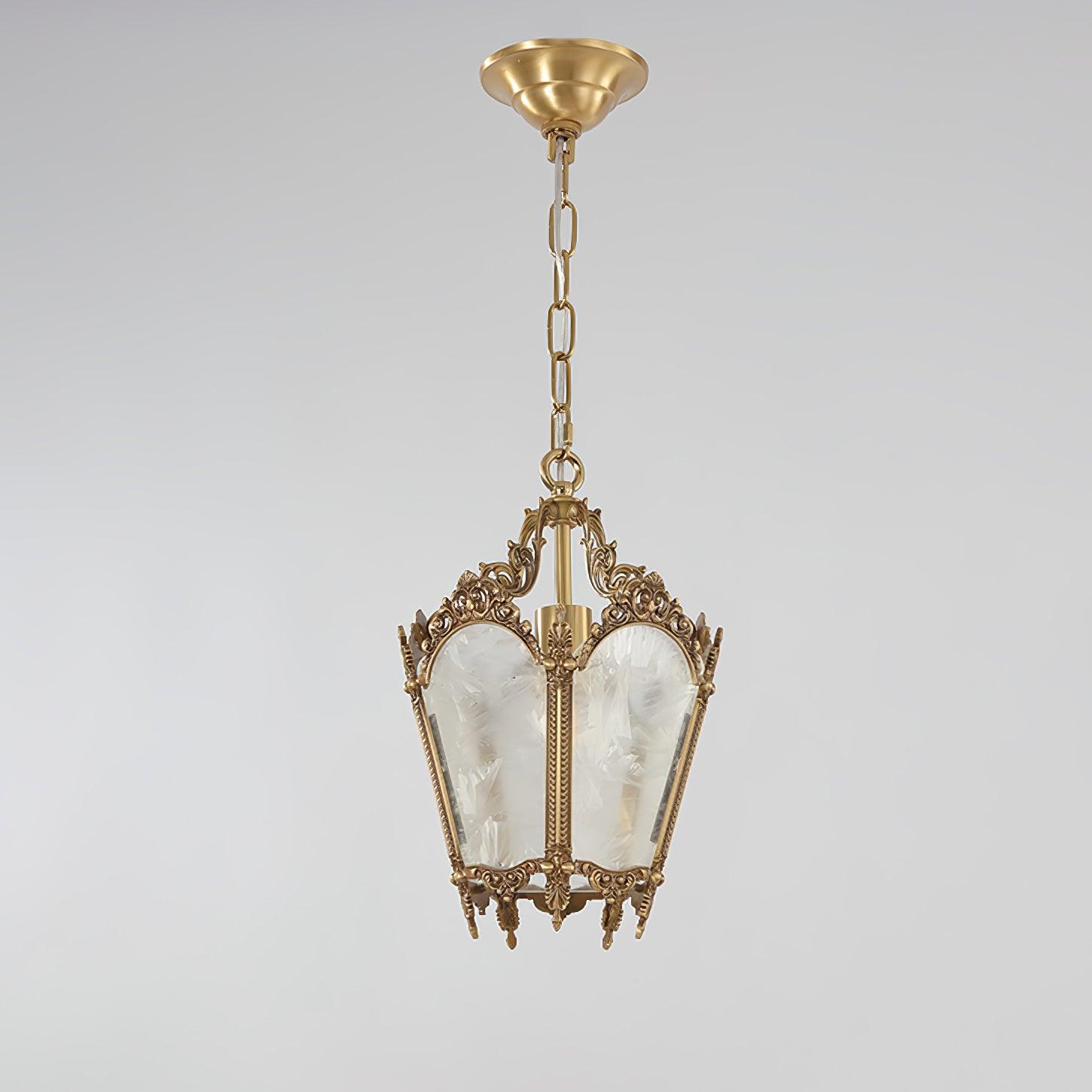 Lustra Suspension Laiton Empire Antique Élégante