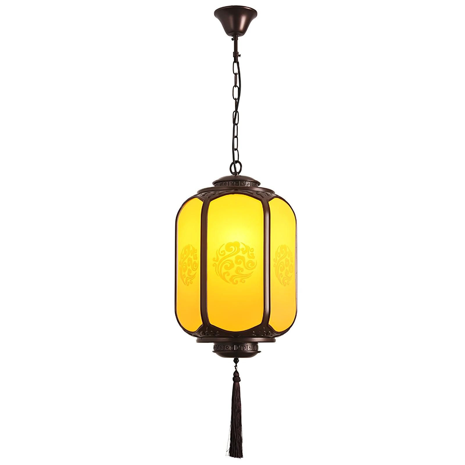 Solara Lampe suspendue antique lanterne d'extérieur rustique