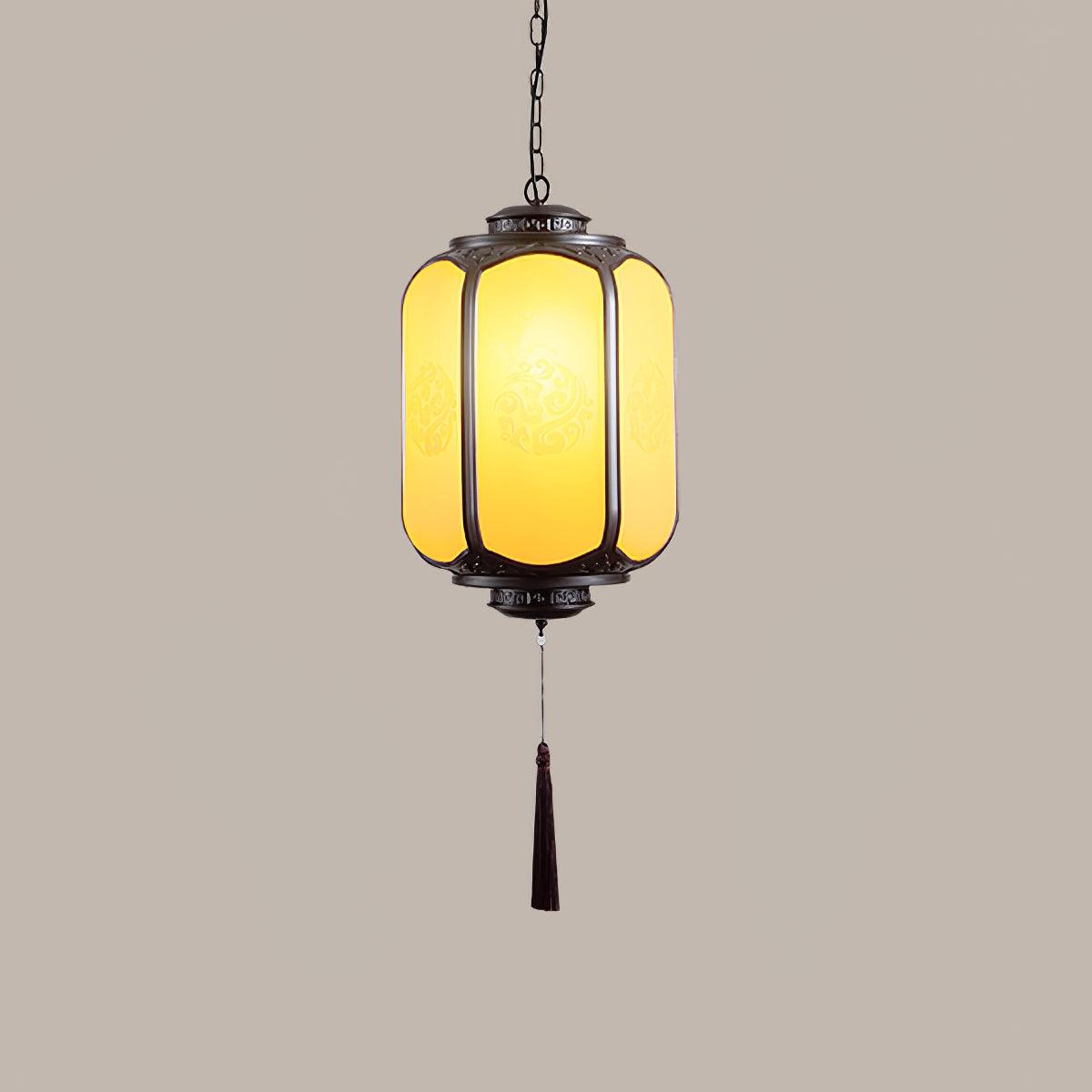 Solara Lampe suspendue antique lanterne d'extérieur rustique