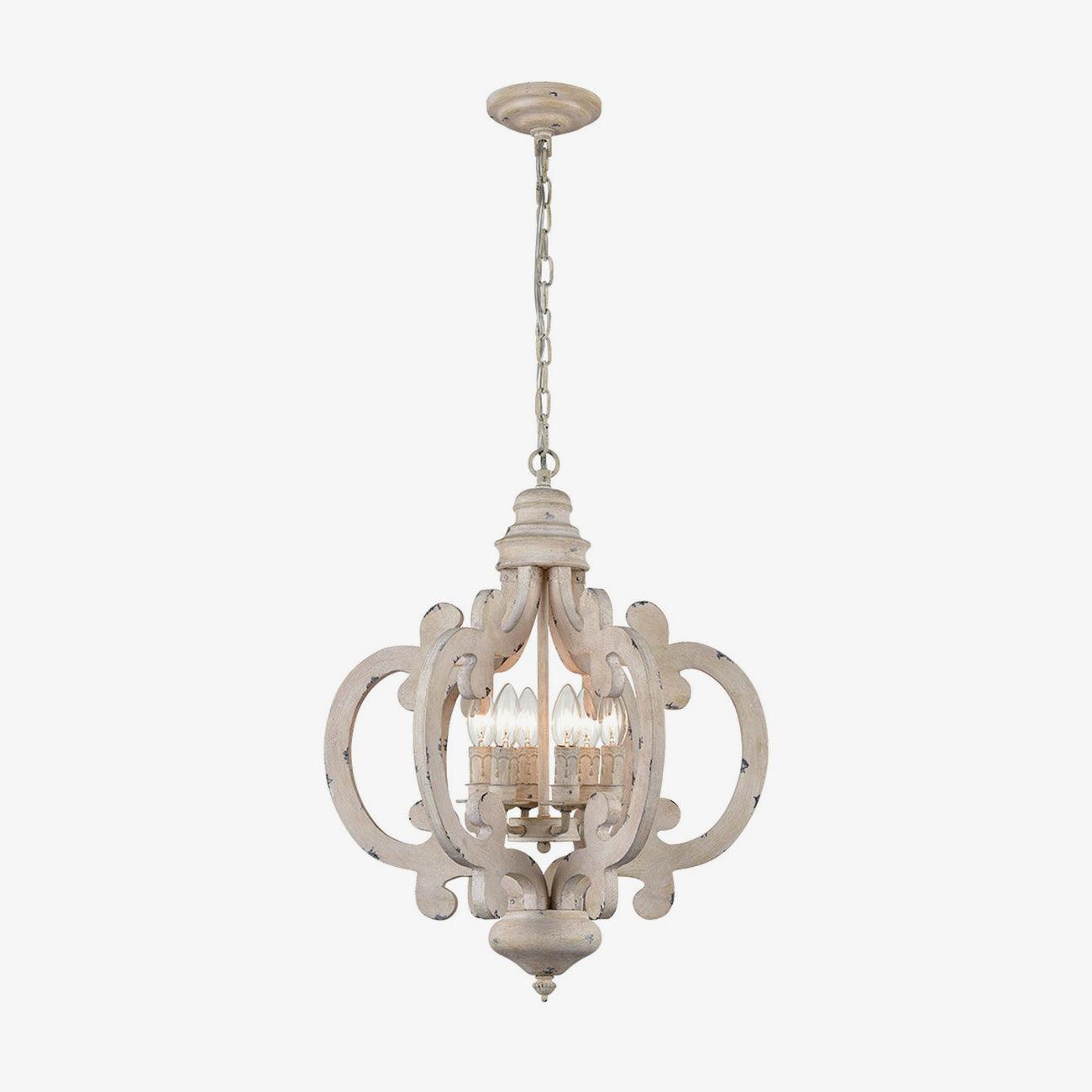 Lustra Lustre en Bois Vintage