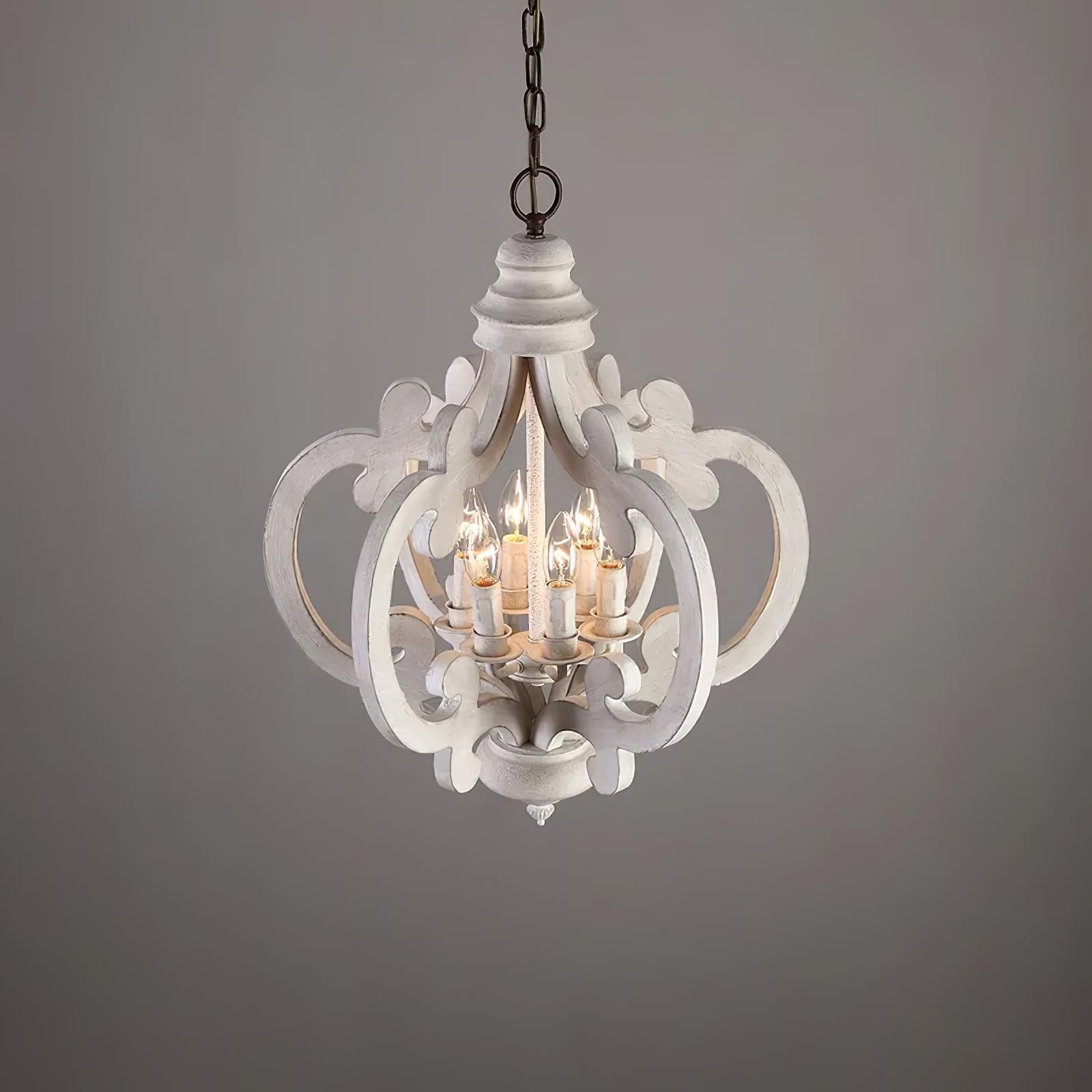 Lustra Lustre en Bois Vintage