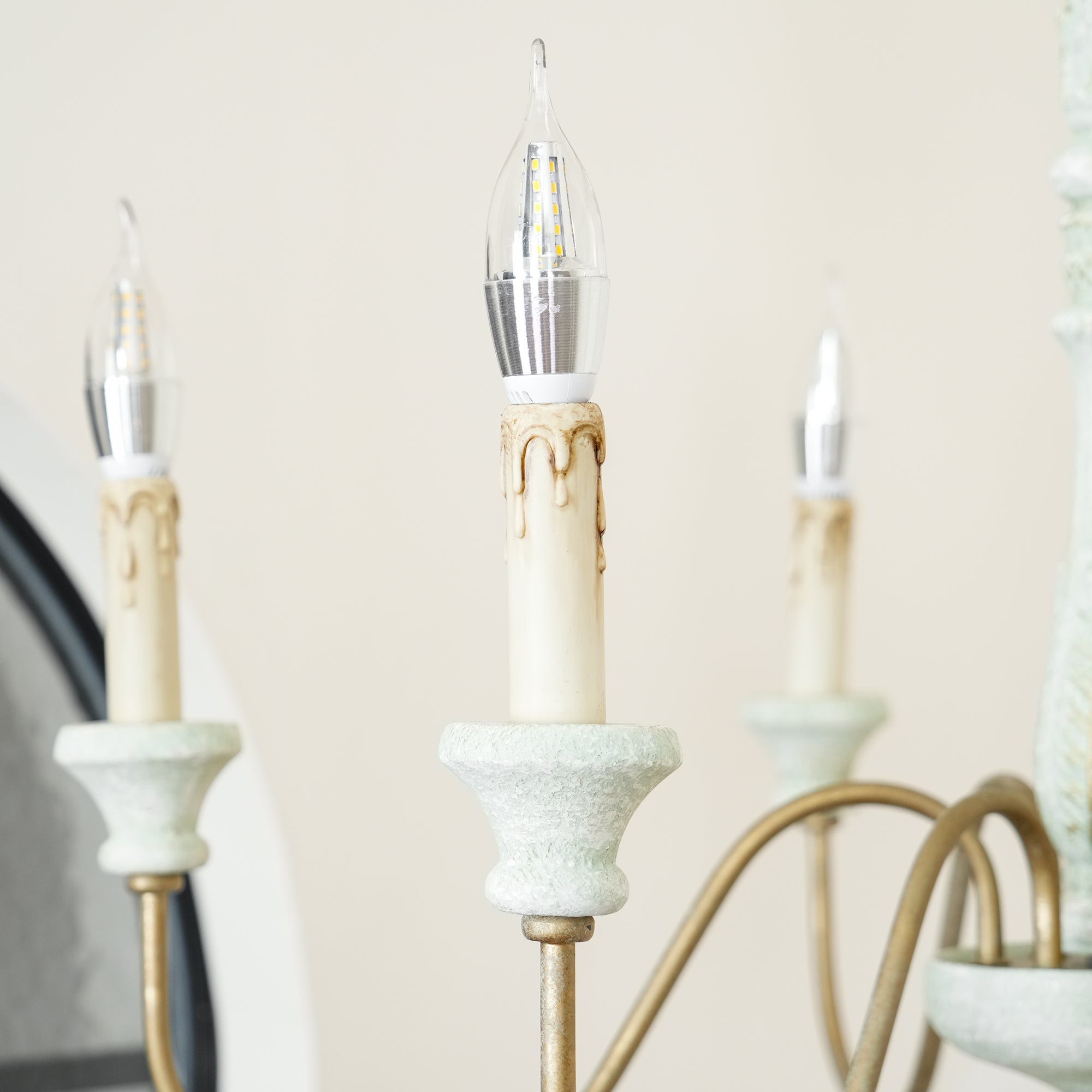 Ljomuvyi Lustre Traditionnel En Métal Et Bois De Style Ferme