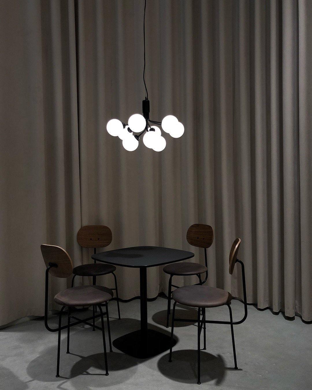 Lustra Suspension en Verre Globe Cluster Laiton