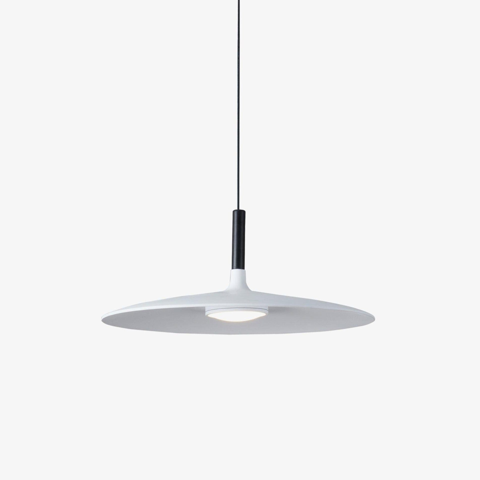 Lustra Suspension Lampe Disque Plat en Aluminium
