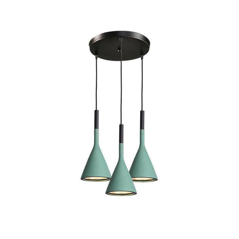 Solara Lampe suspendue conique en béton industrielle