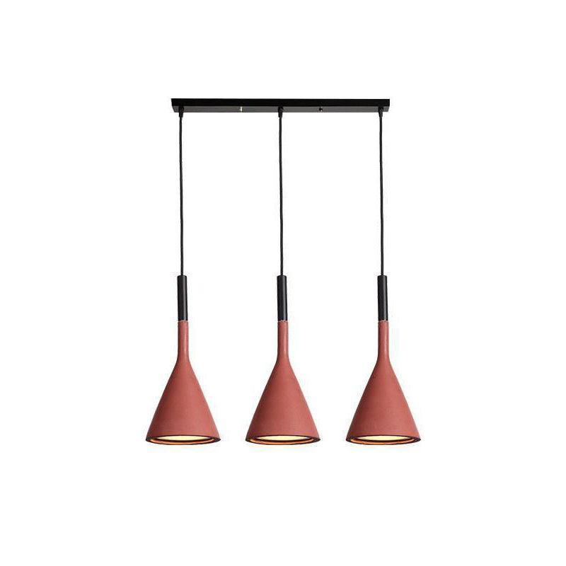 Solara Lampe suspendue conique en béton industrielle