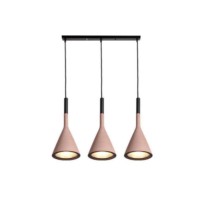 Solara Lampe suspendue conique en béton industrielle