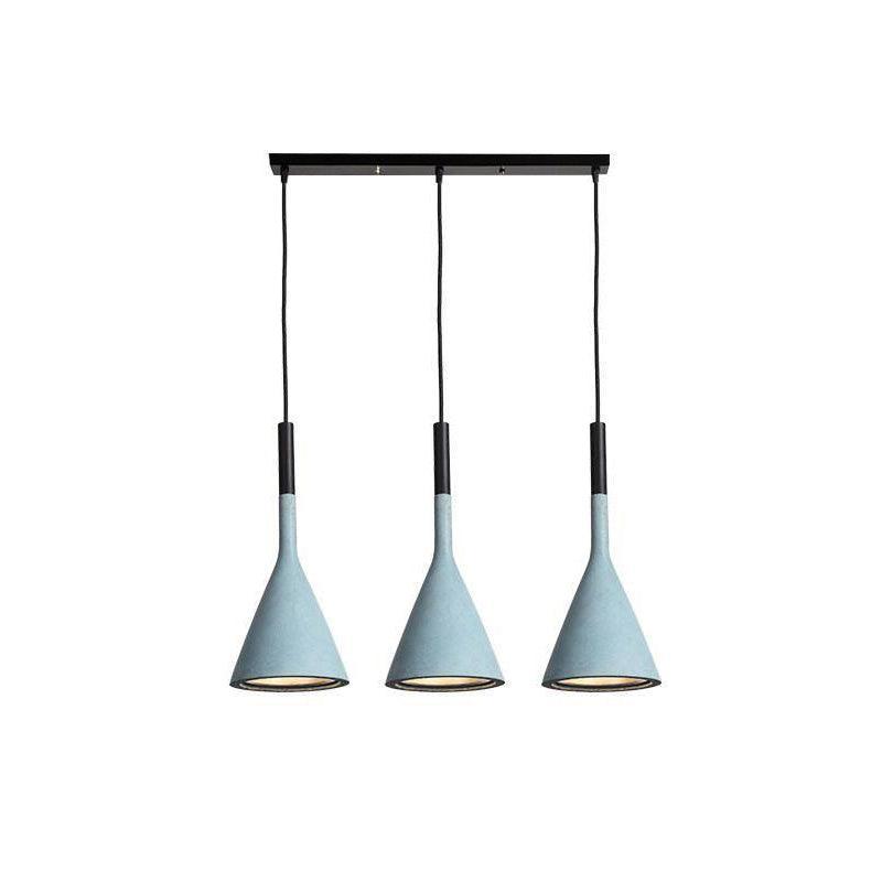 Solara Lampe suspendue conique en béton industrielle